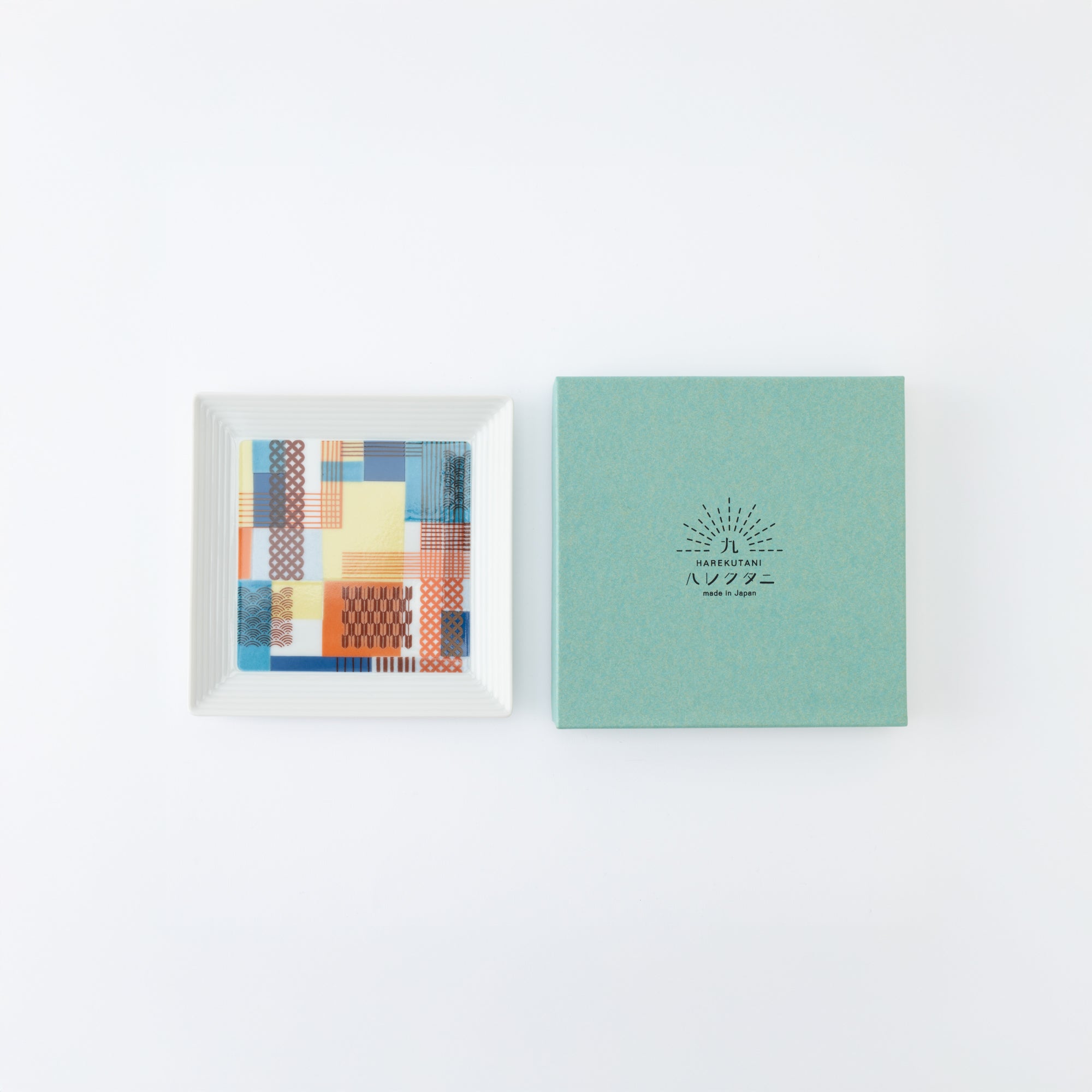 Geometric Patchwork Side Plate 5.5 in
