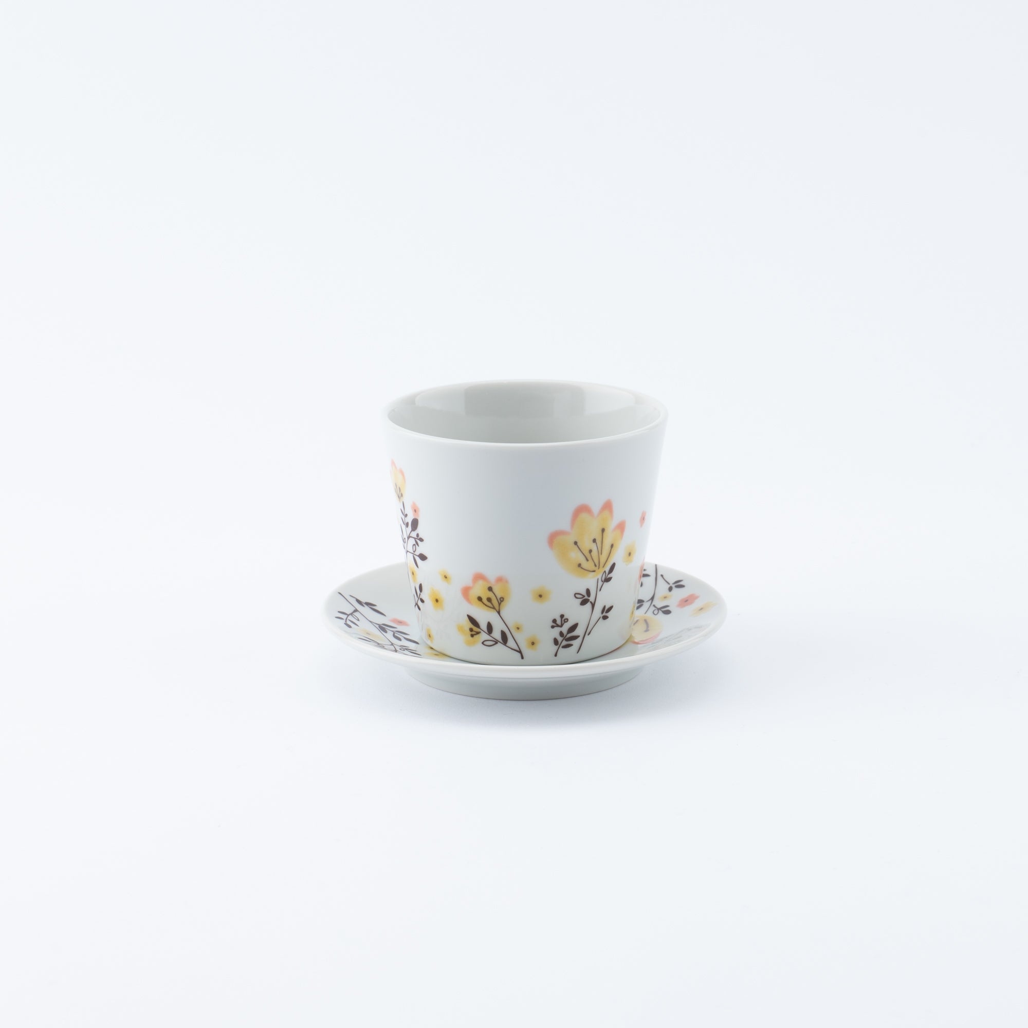 Spring Flowers Japanese Cup & Saucer