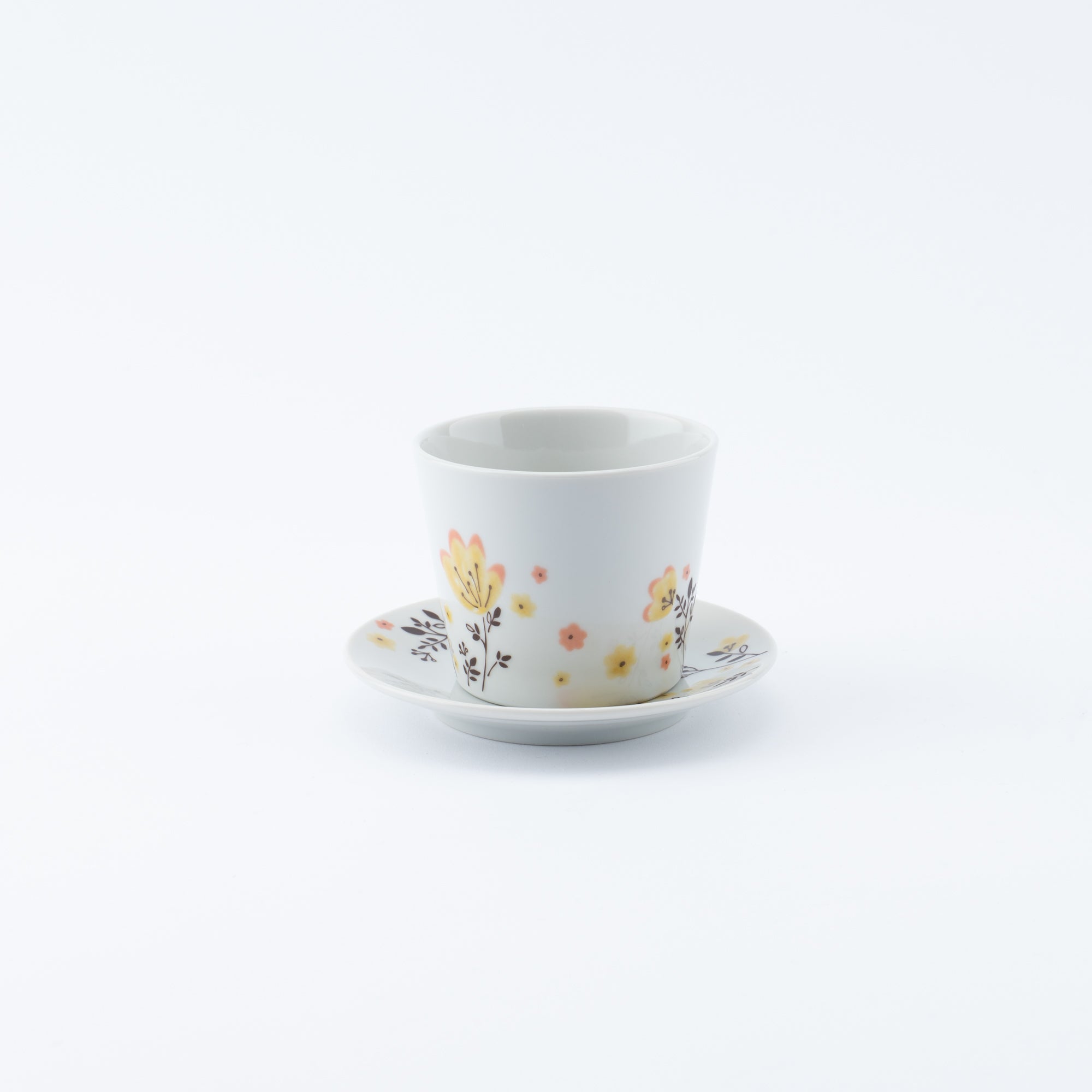 Spring Flowers Japanese Cup & Saucer