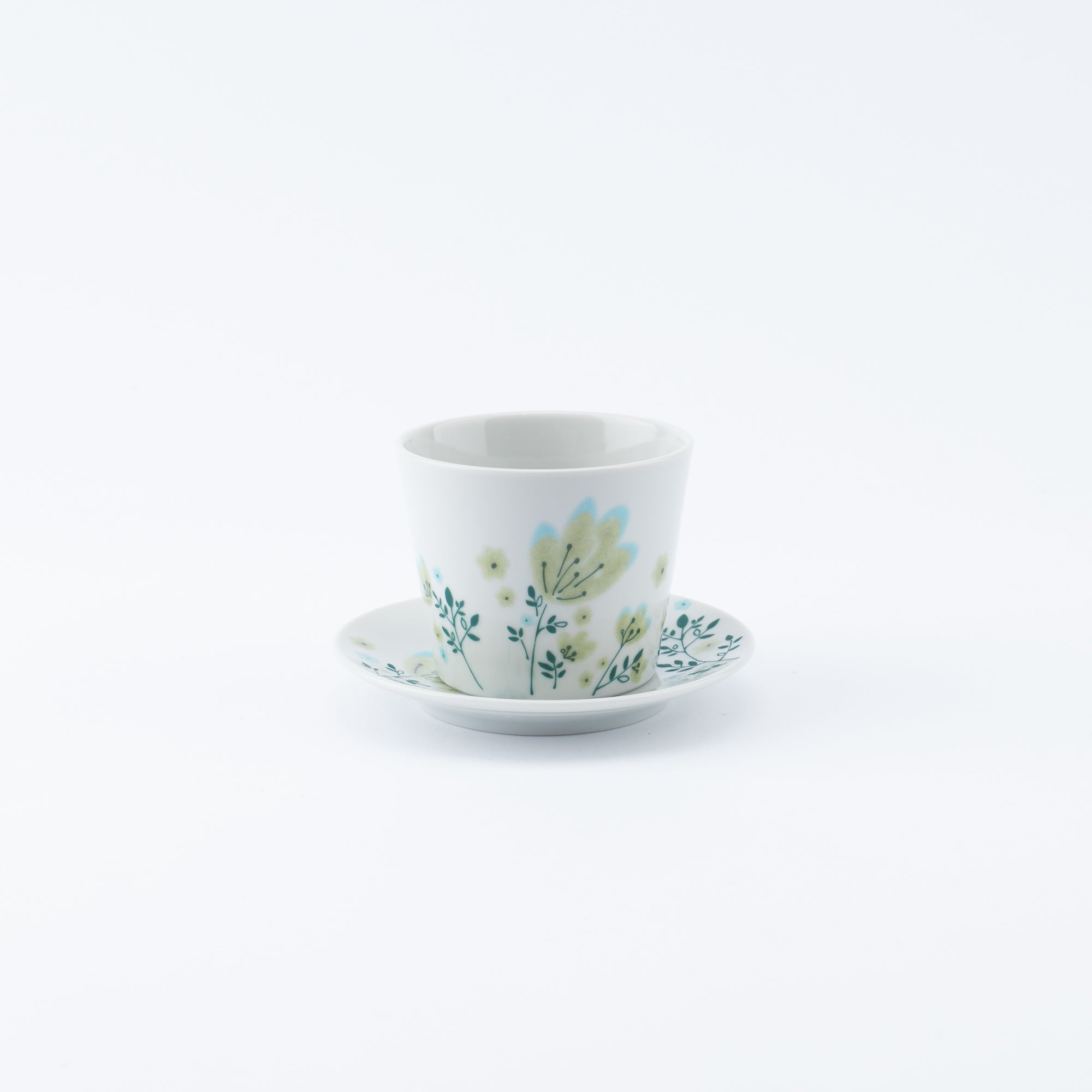 Spring Flowers Japanese Cup & Saucer