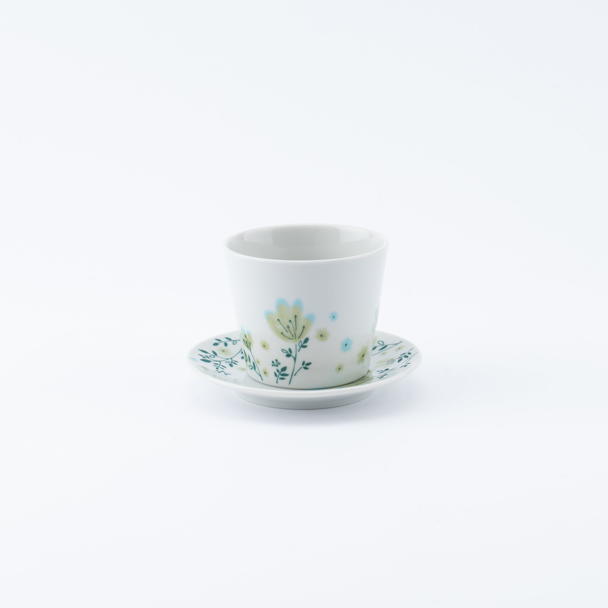 Spring Flowers Japanese Cup & Saucer