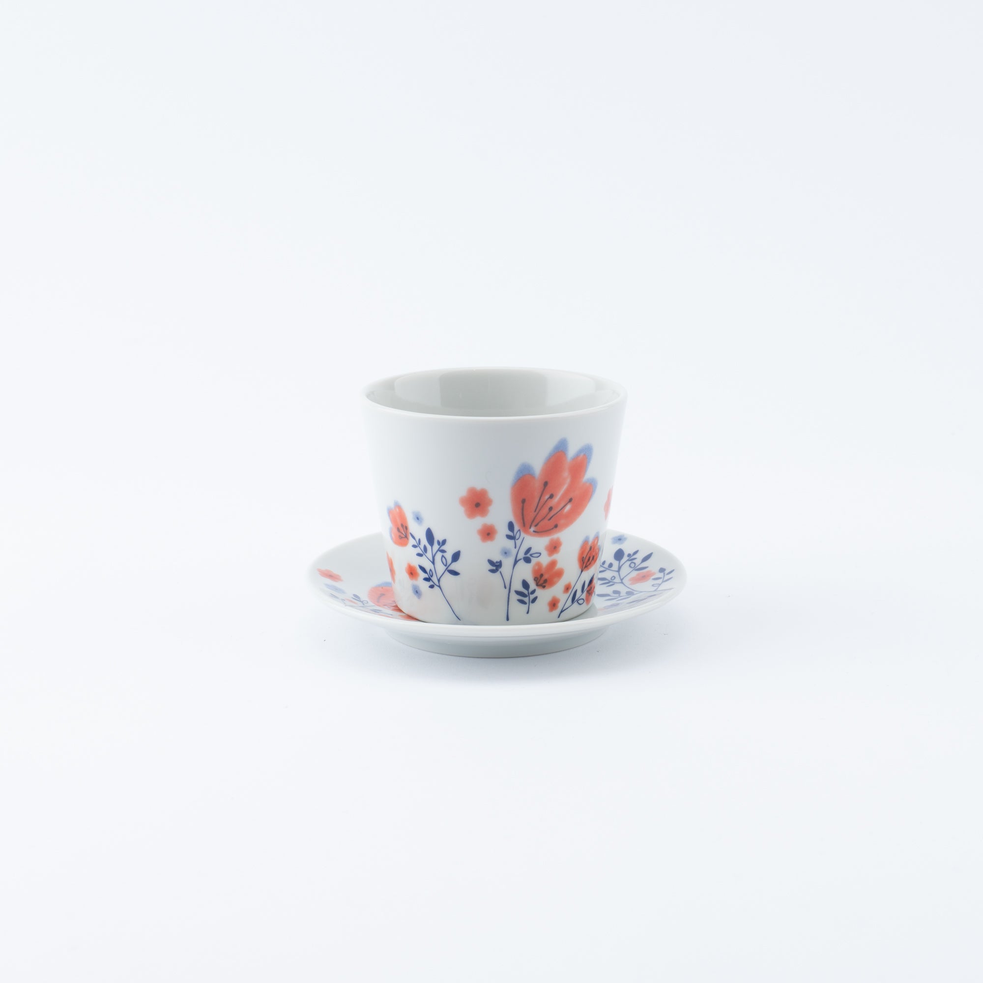 Spring Flowers Japanese Cup & Saucer