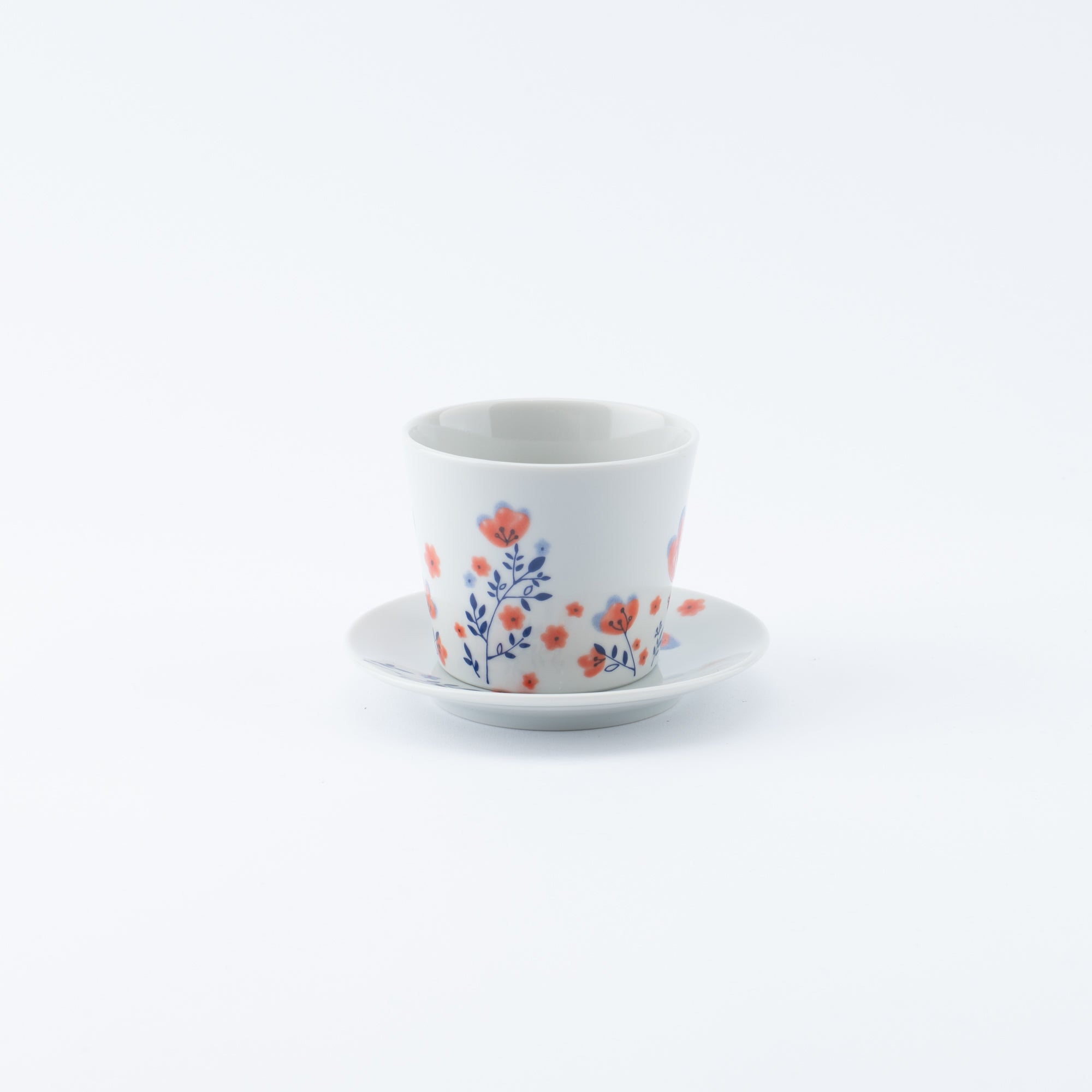 Spring Flowers Japanese Cup & Saucer