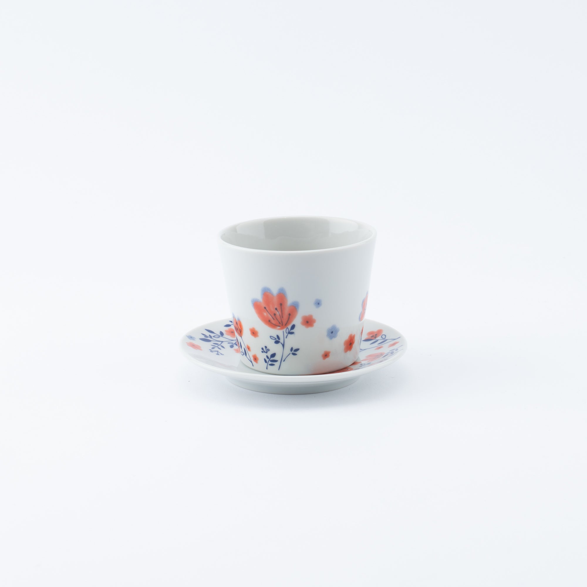 Spring Flowers Japanese Cup & Saucer