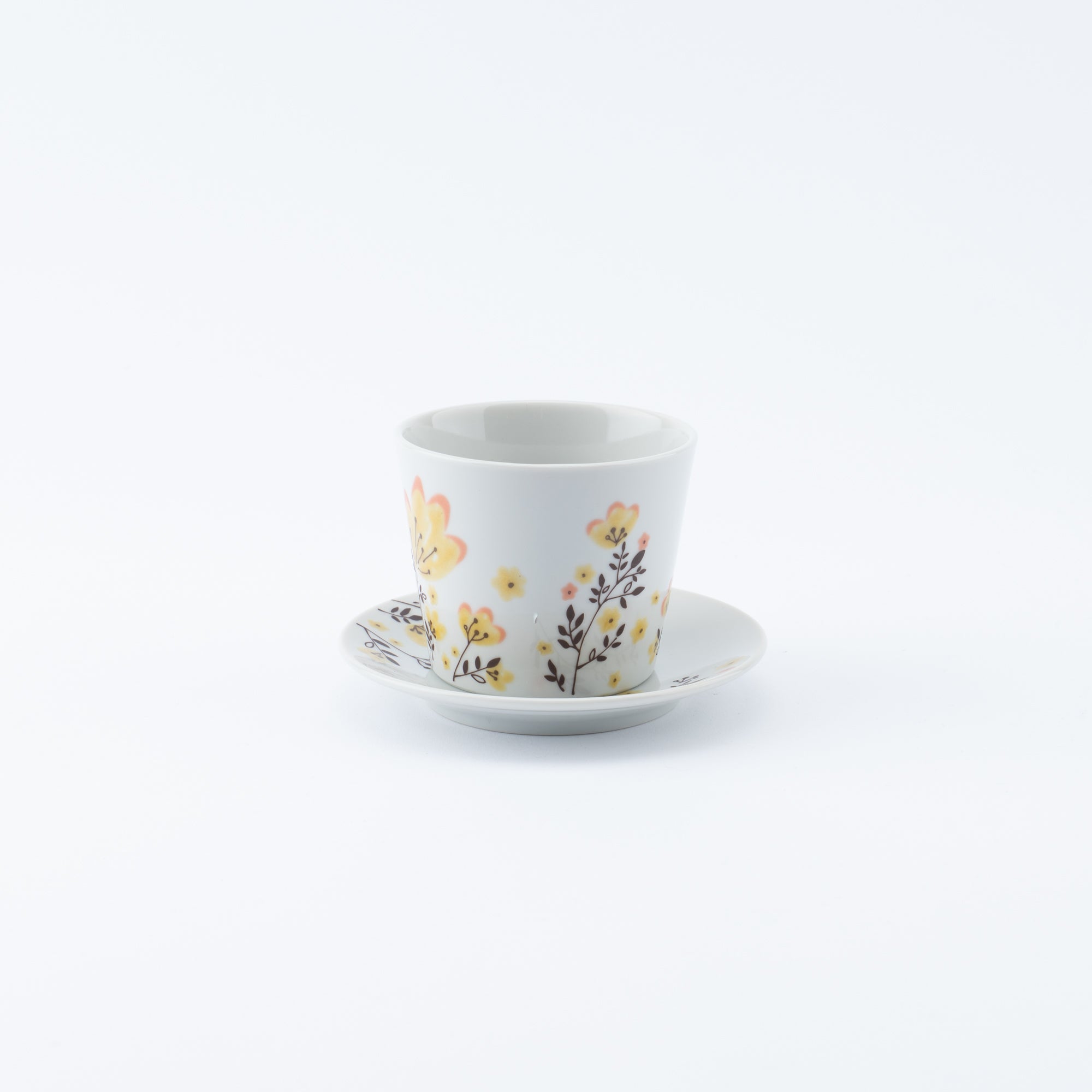 Spring Flowers Japanese Cup & Saucer