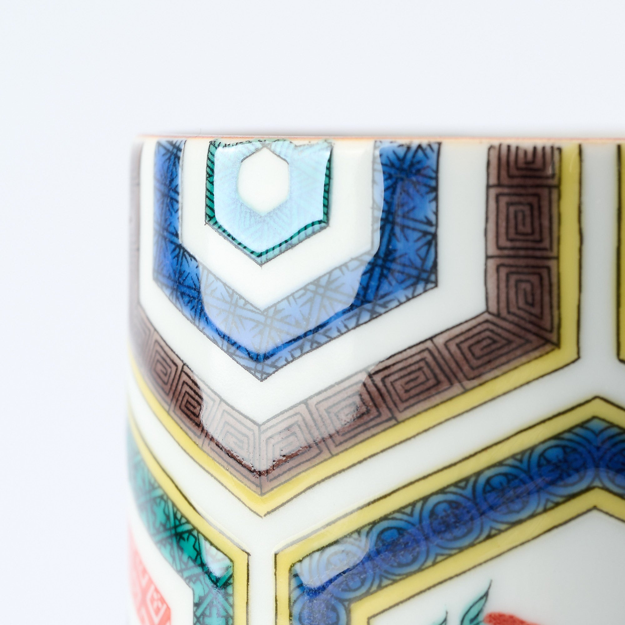 Classic Kutani Yunomi Japanese Teacup