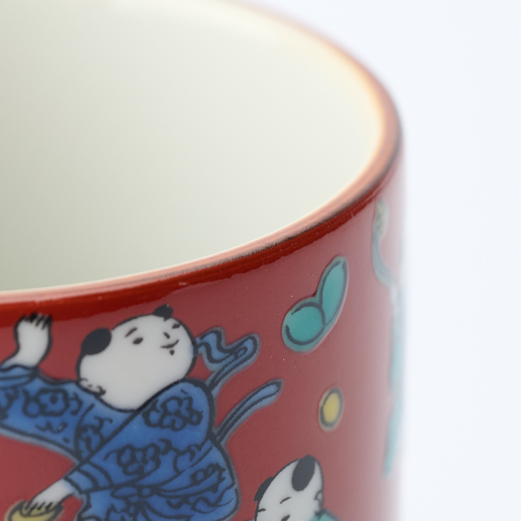 Classic Kutani Yunomi Japanese Teacup