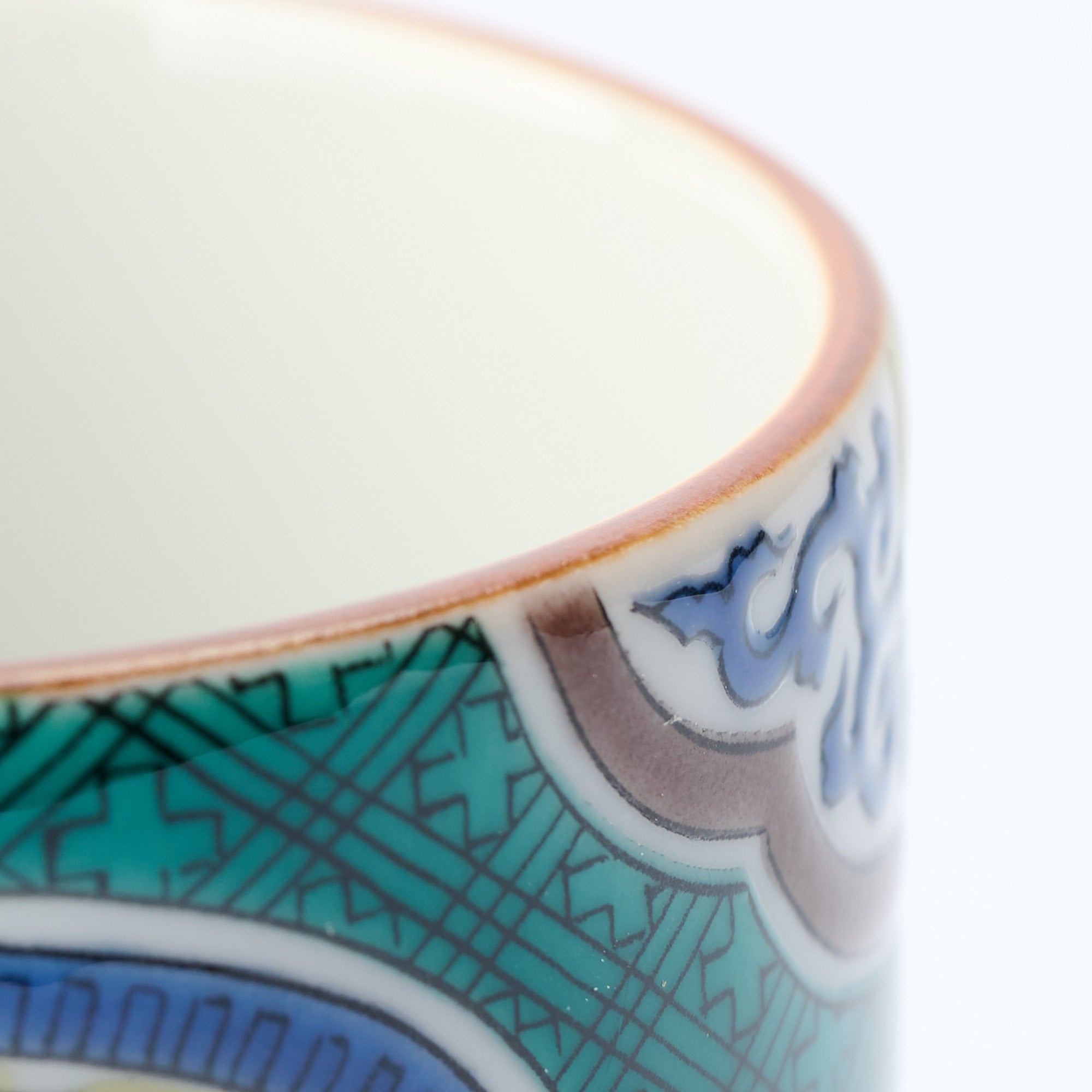Classic Kutani Yunomi Japanese Teacup