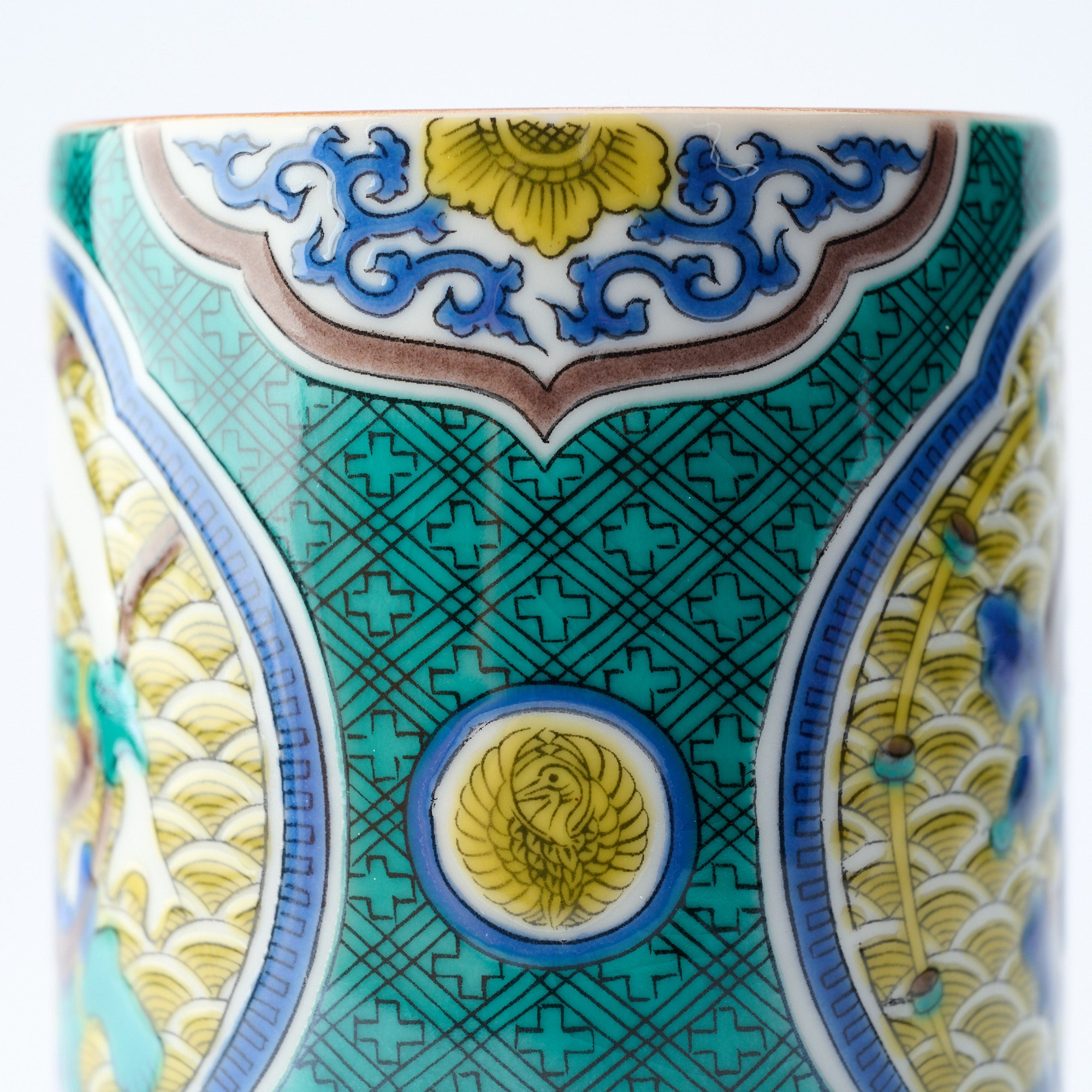 Classic Kutani Yunomi Japanese Teacup