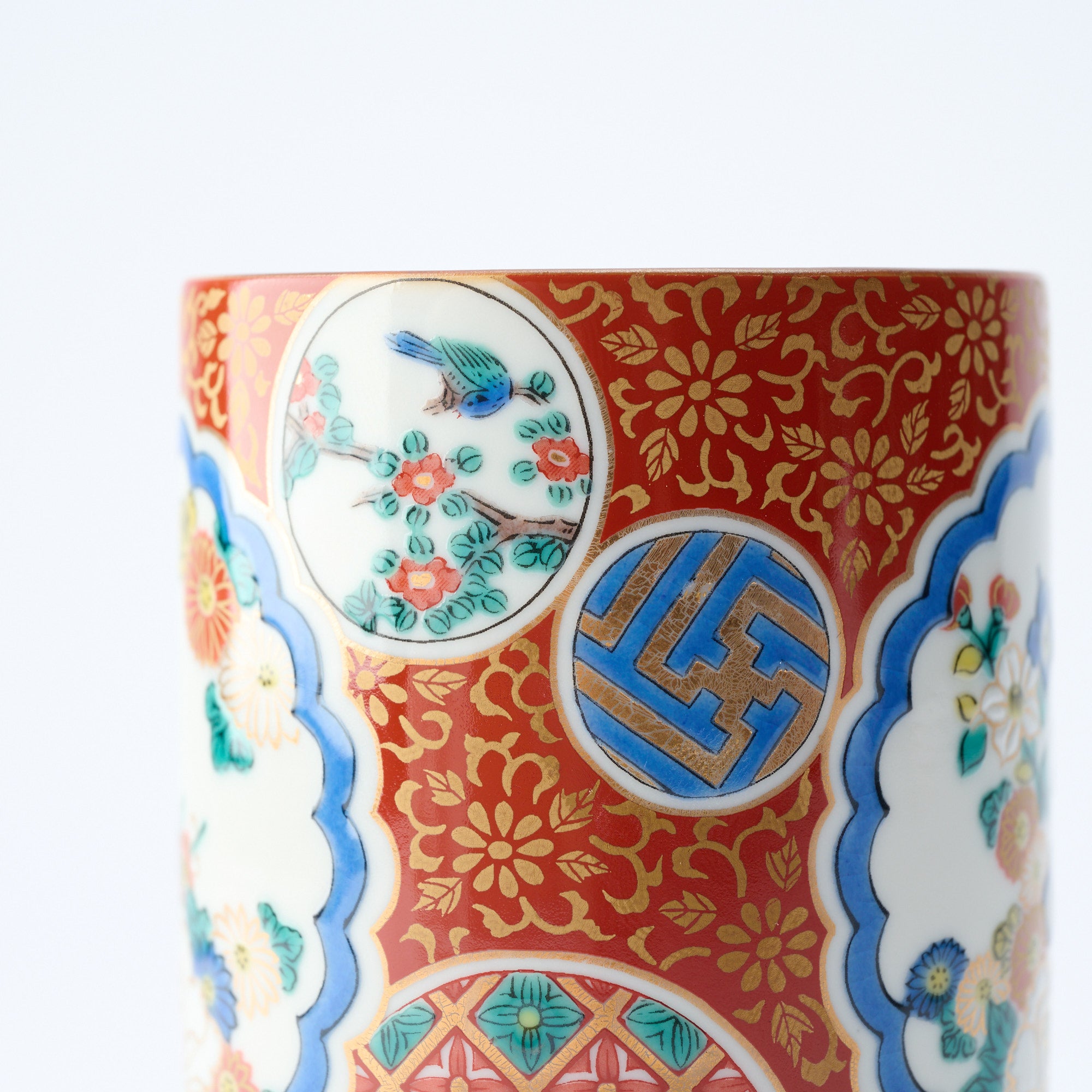 Classic Kutani Yunomi Japanese Teacup