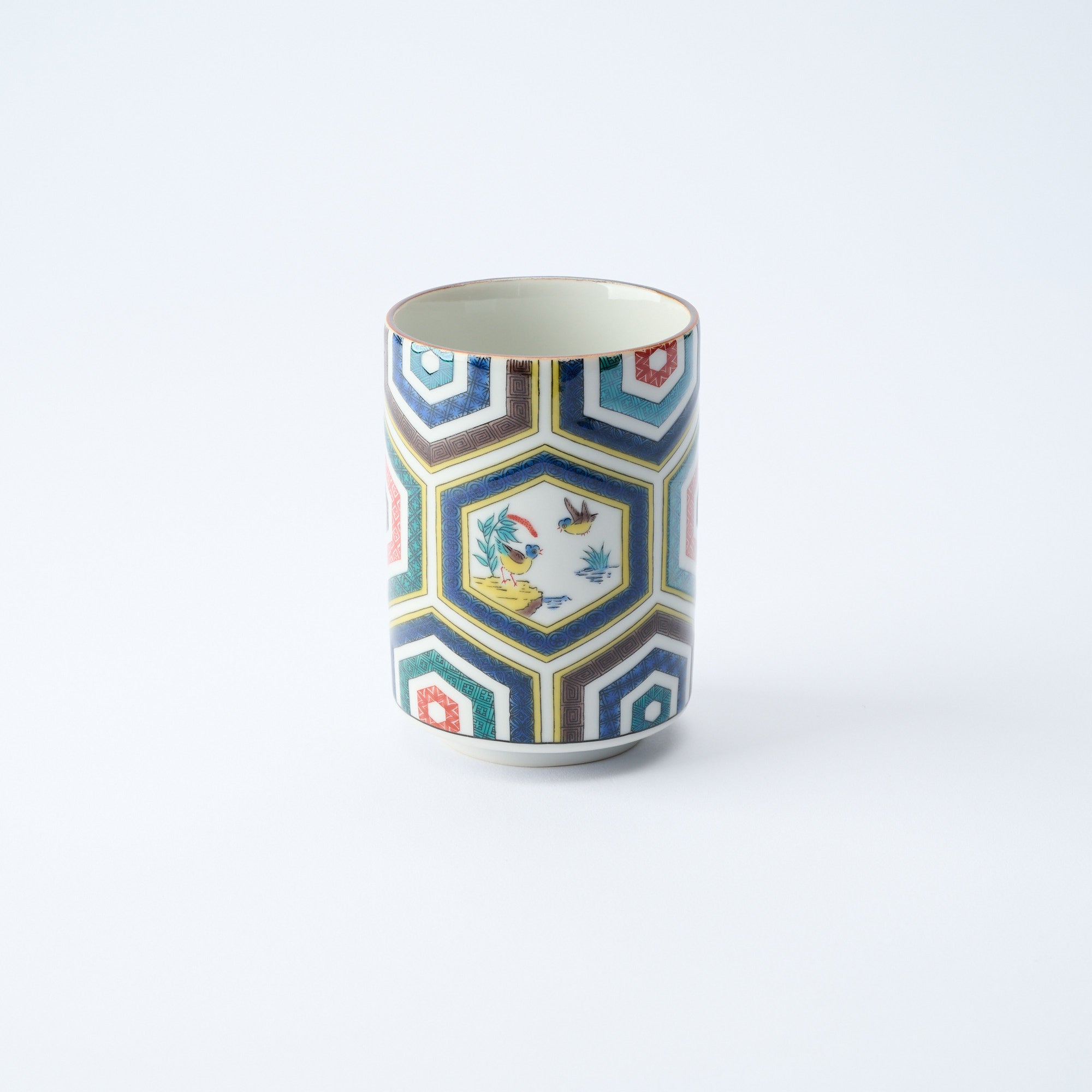 Classic Kutani Yunomi Japanese Teacup