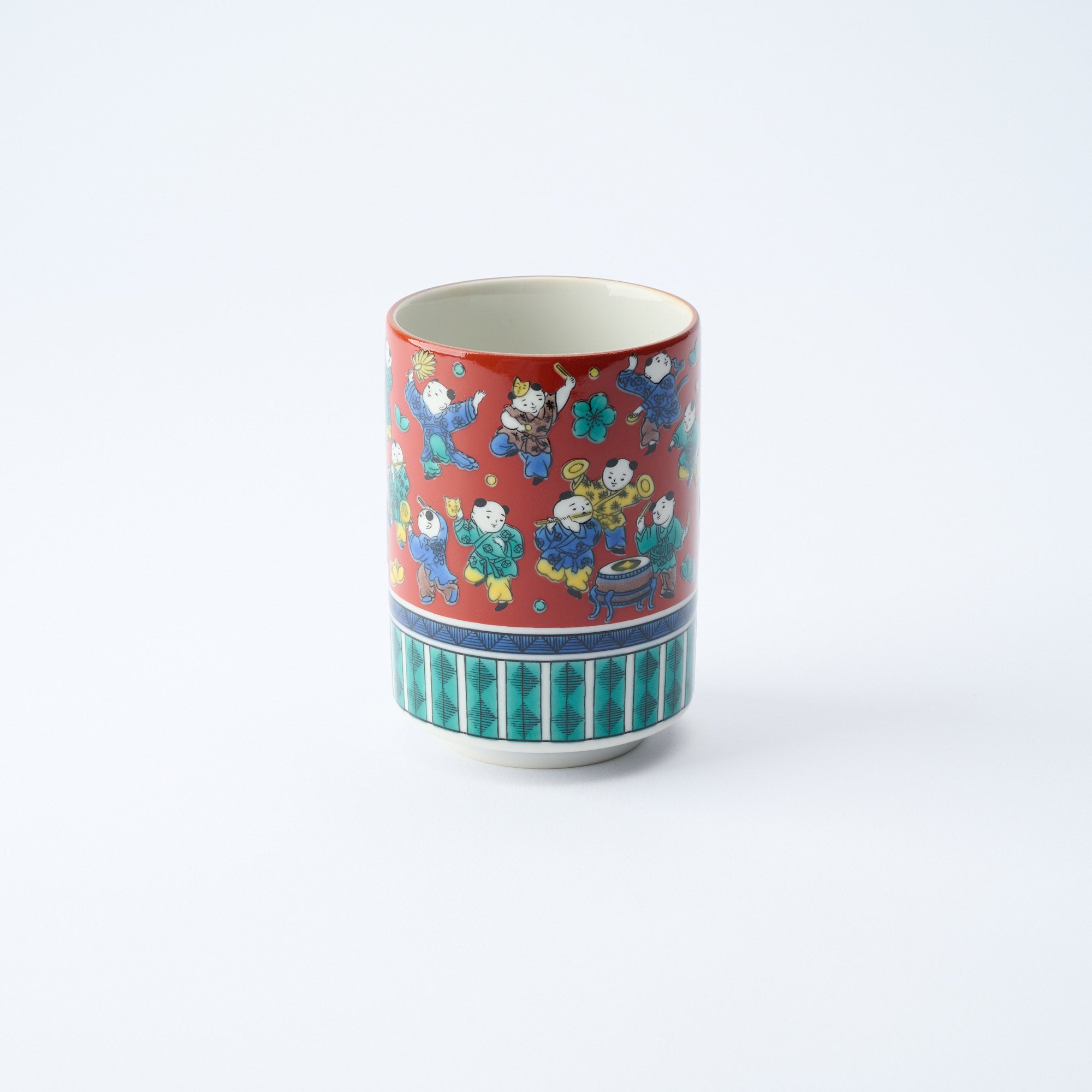 Classic Kutani Yunomi Japanese Teacup