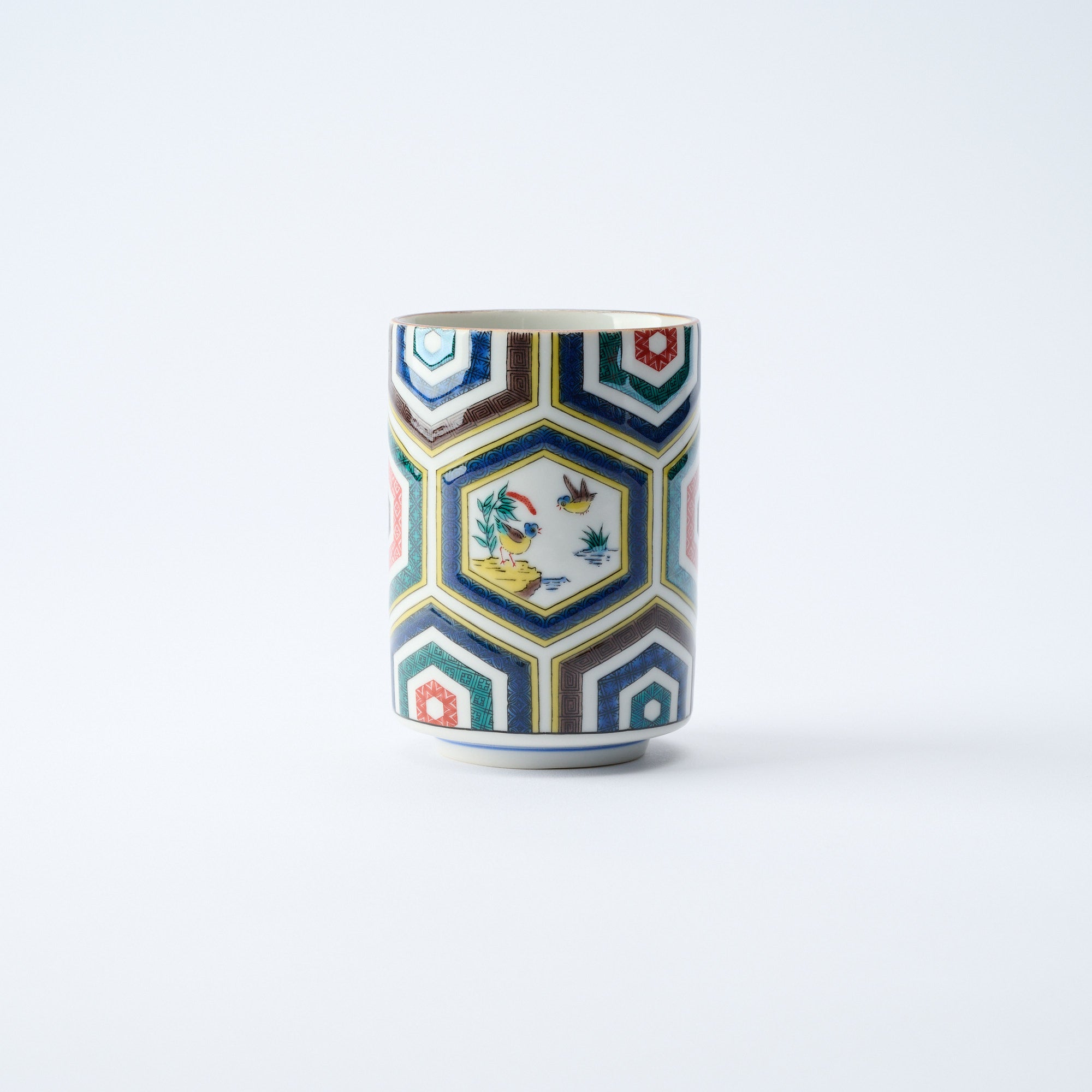Classic Kutani Yunomi Japanese Teacup
