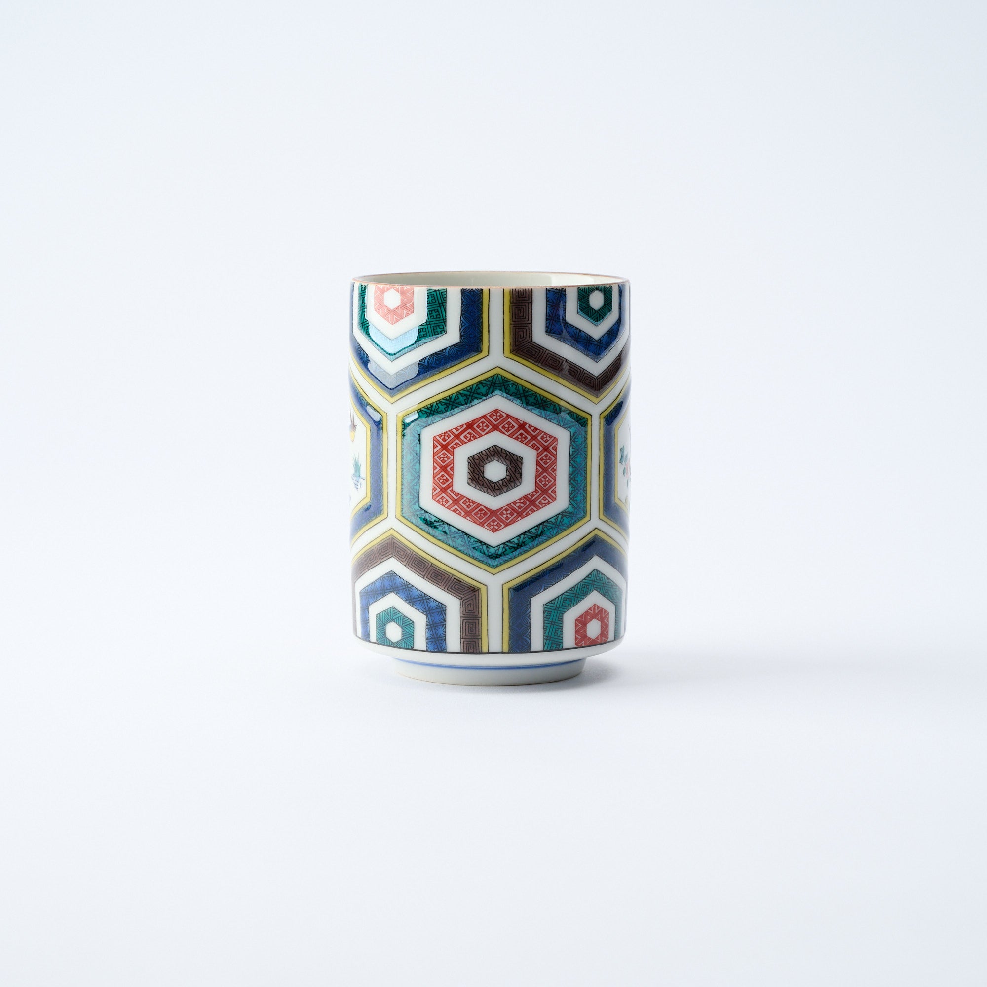 Classic Kutani Yunomi Japanese Teacup
