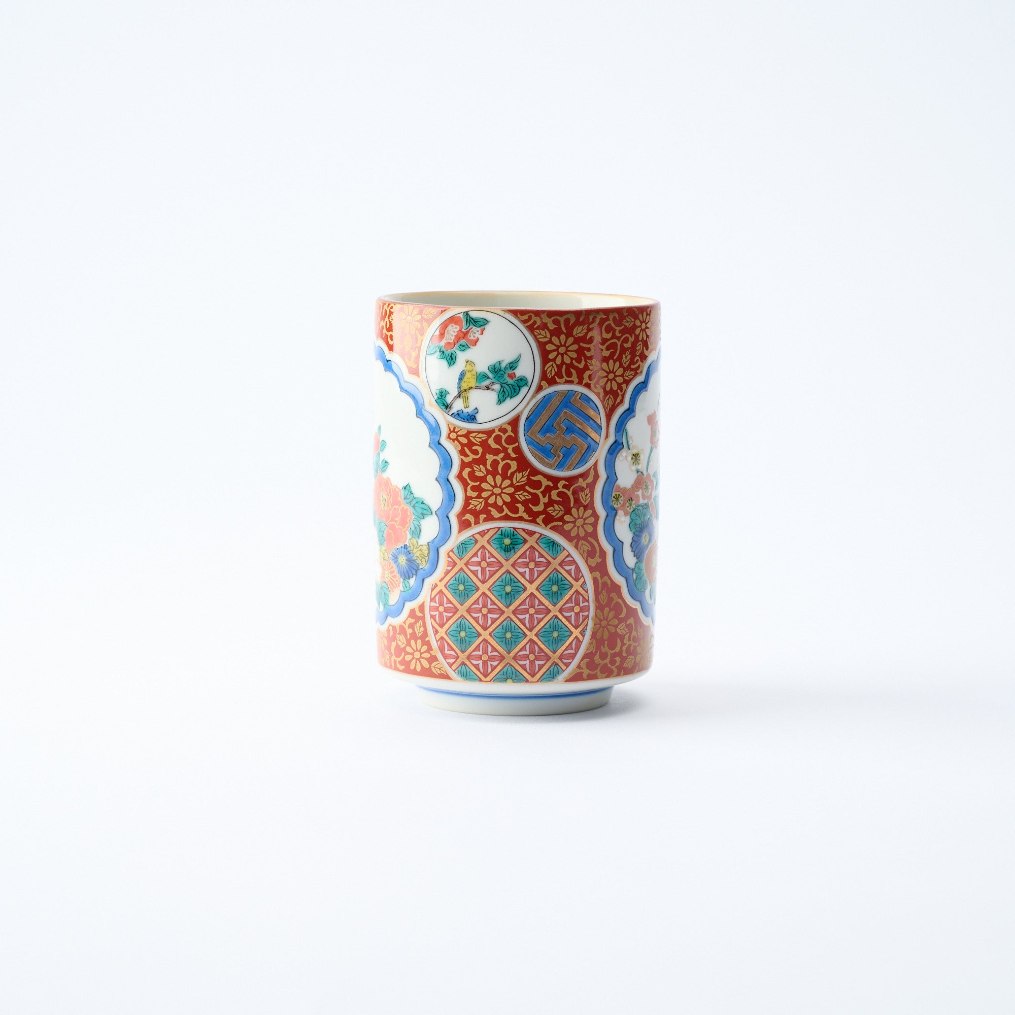 Classic Kutani Yunomi Japanese Teacup