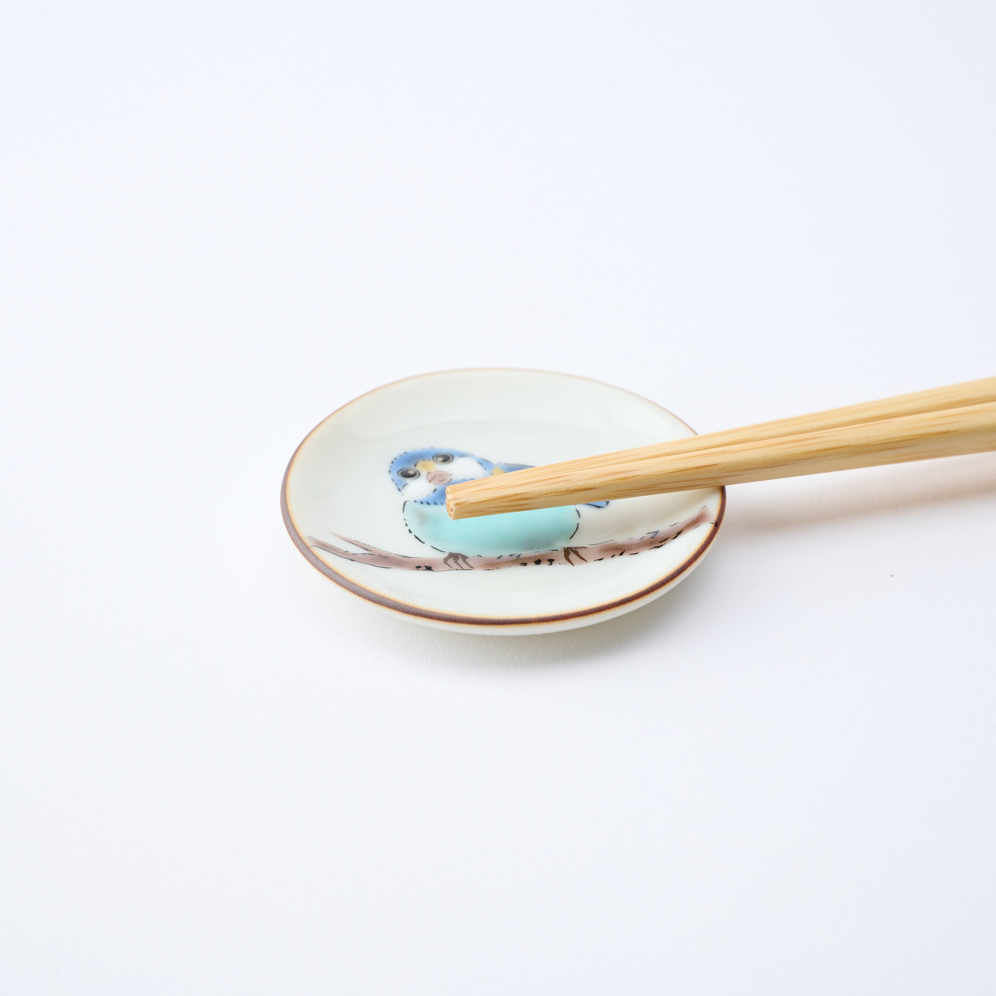 Yamagara Bird Round Chopstick Rest Set
