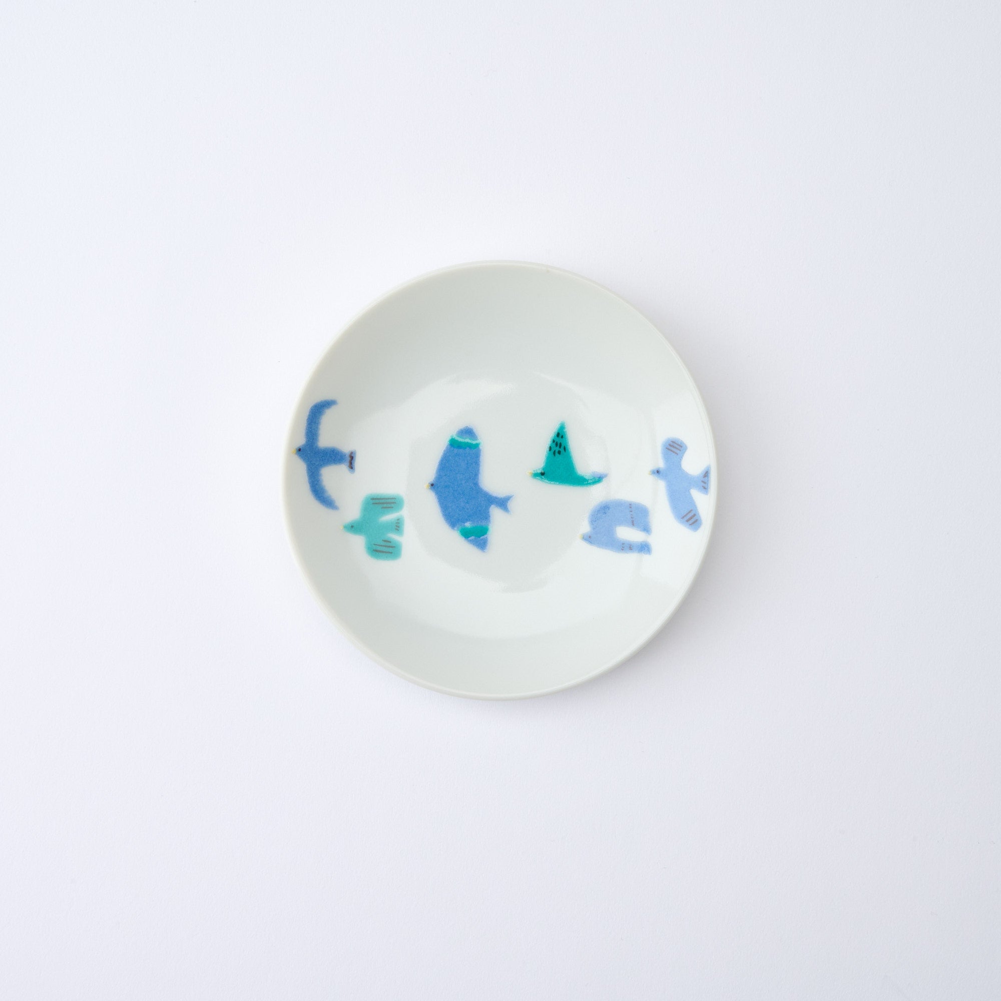 Playful Blue Sauce Plate