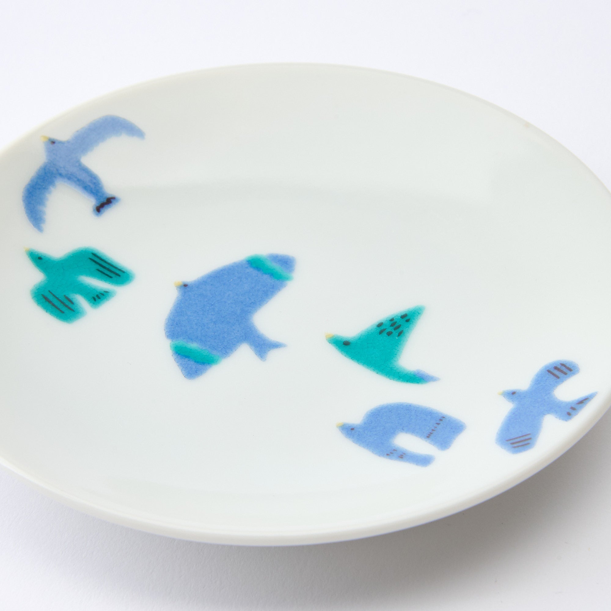 Playful Blue Sauce Plate