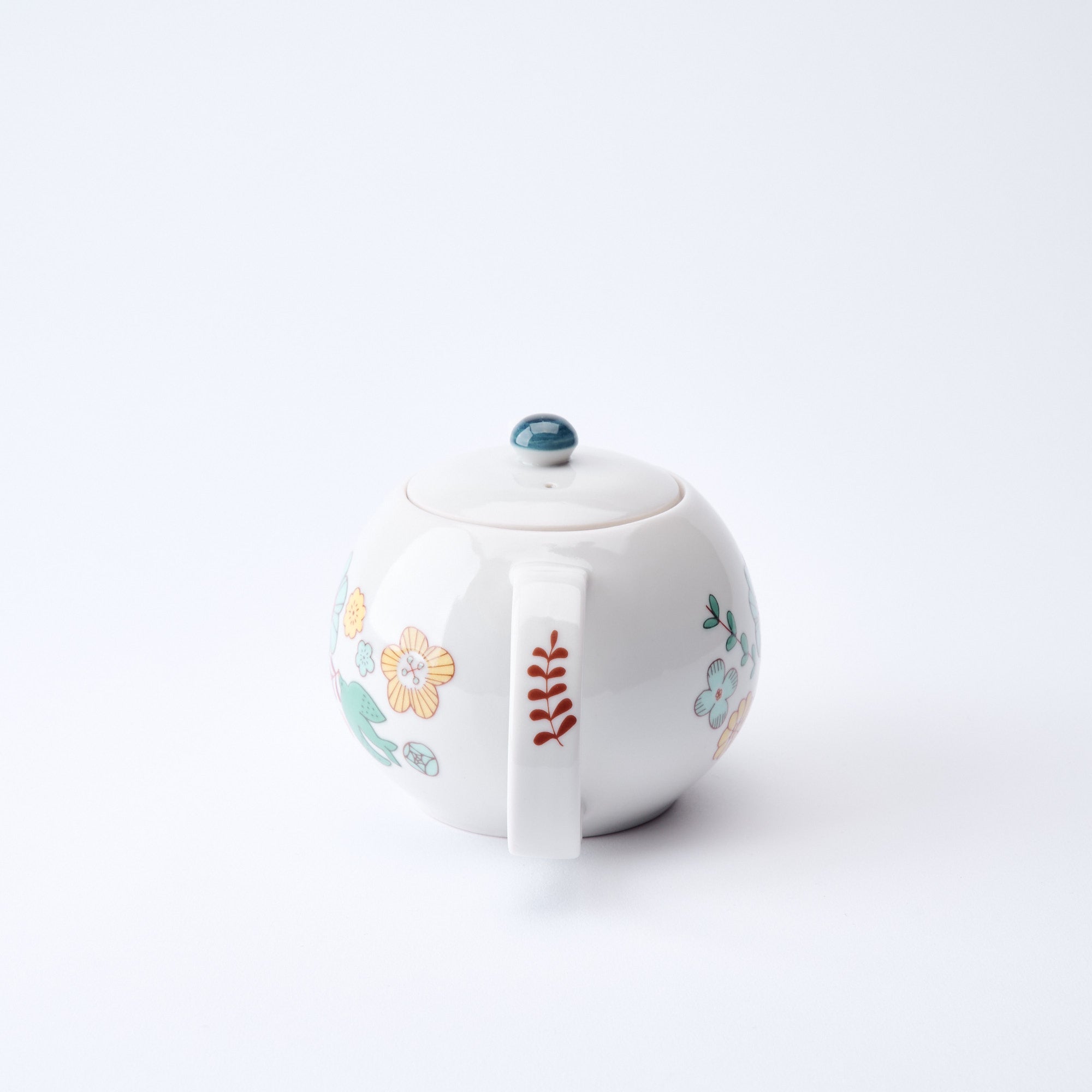 Bird and Blooms Japanese Teapot