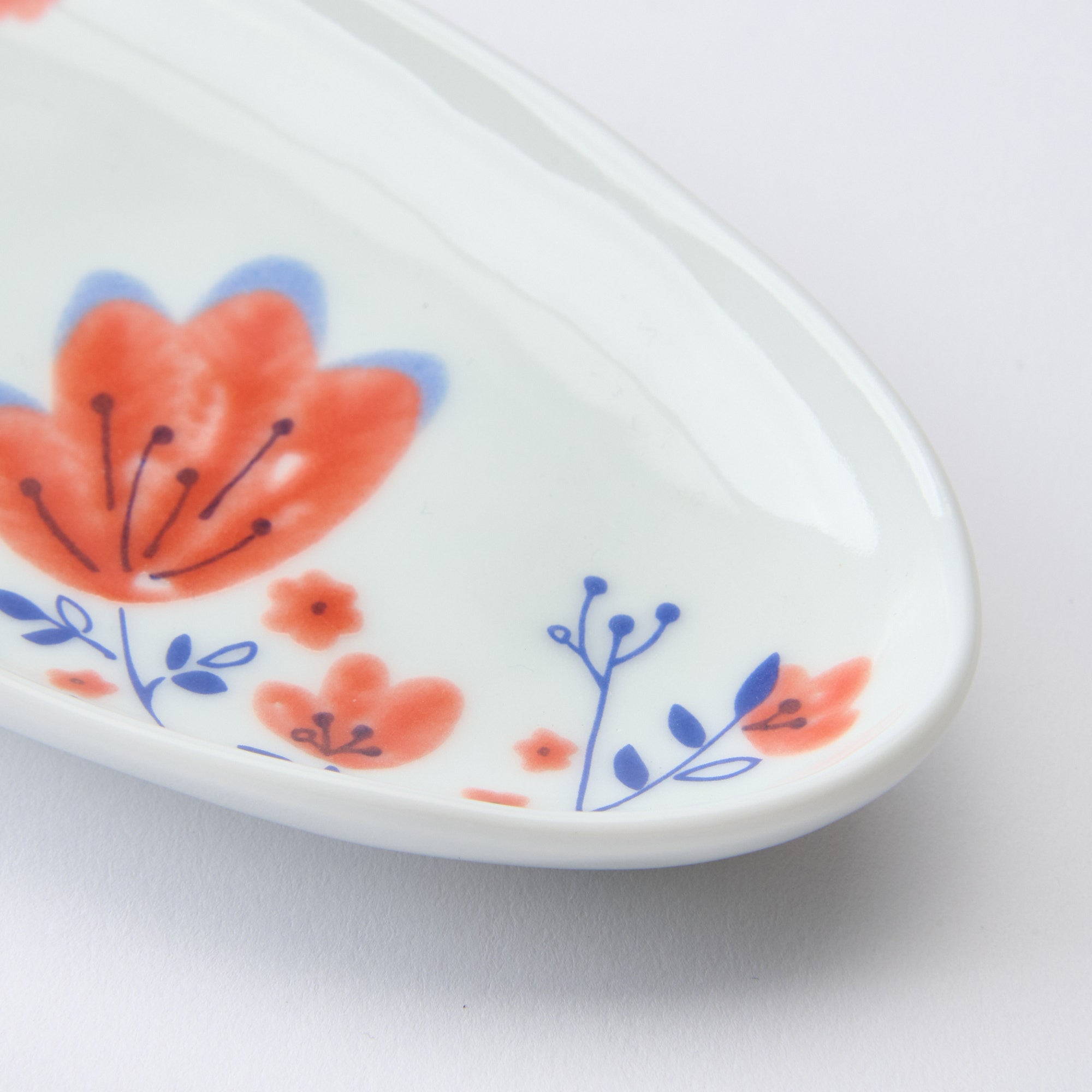 Spring Flowers Oval Side Plate