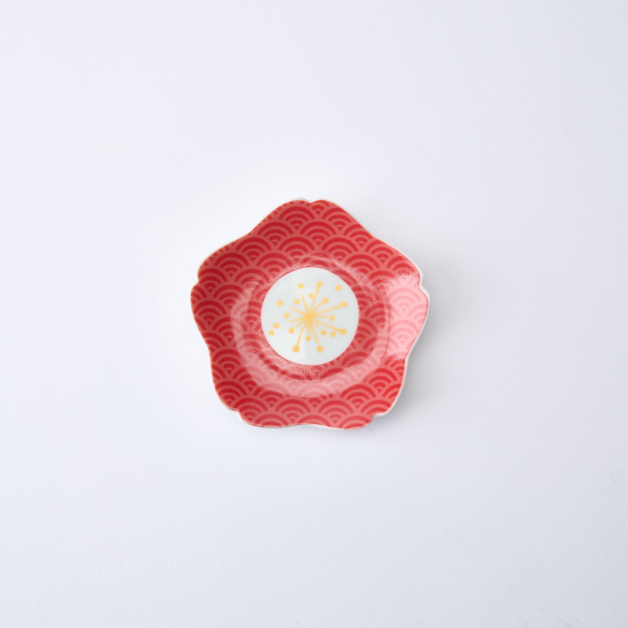 Sakura Shaped Sauce Plate - JAPAN KUTANI SHOP