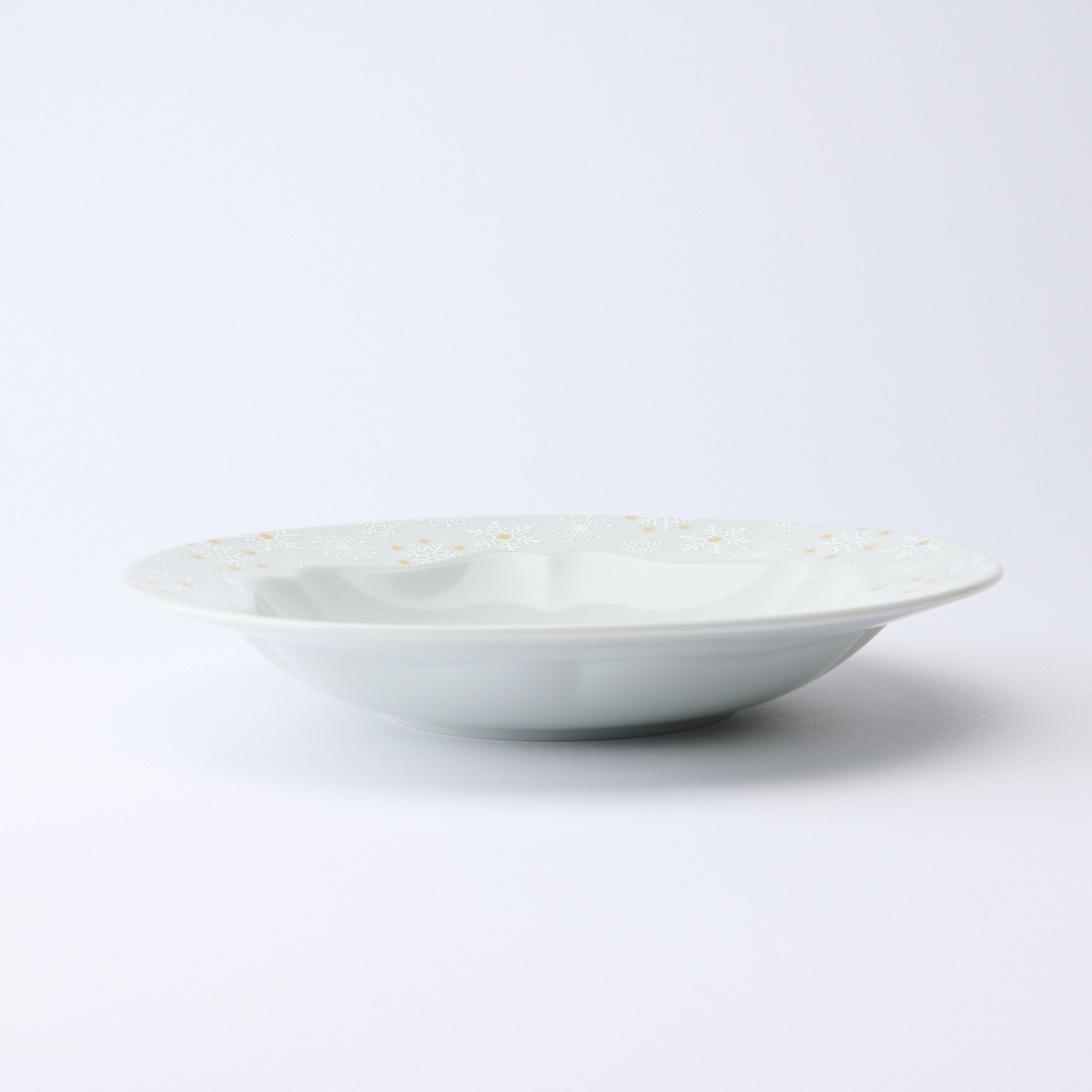 Snow Crystal Deep Dinner Plate