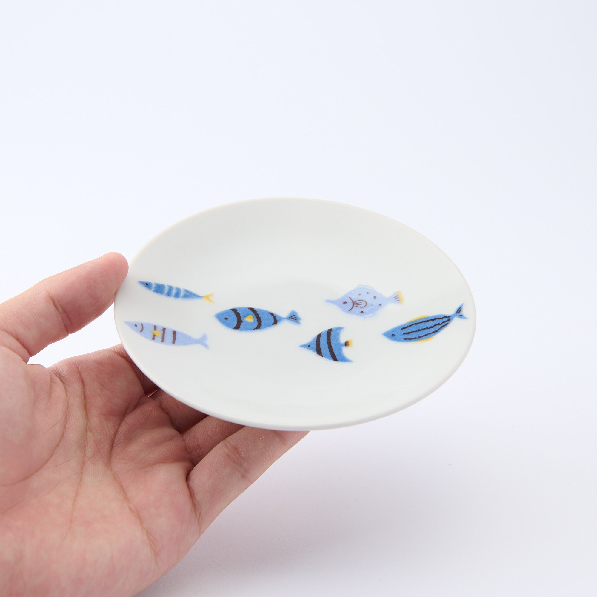 Playful Blue Sauce Plate