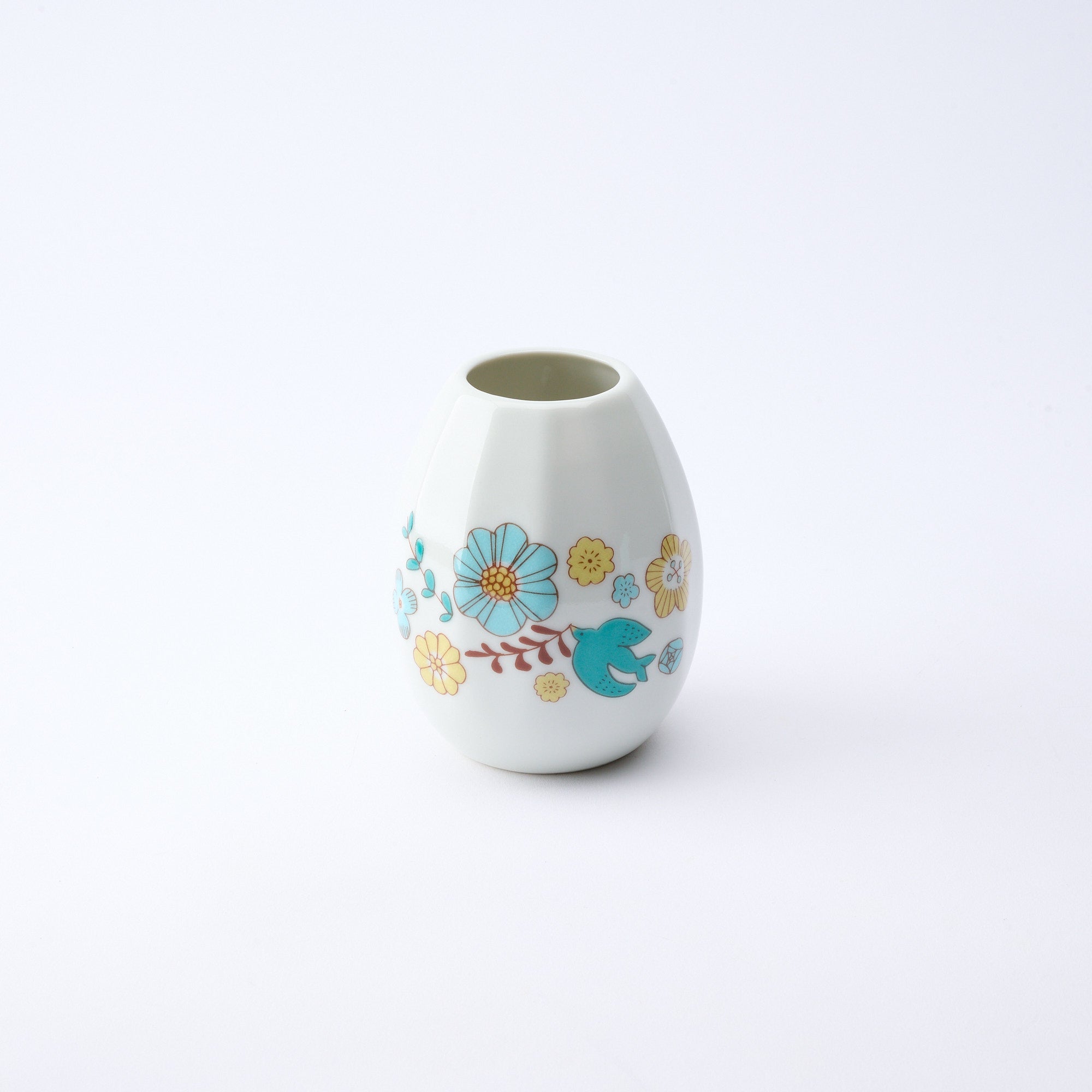 Bird and Blooms Single Flower Vase