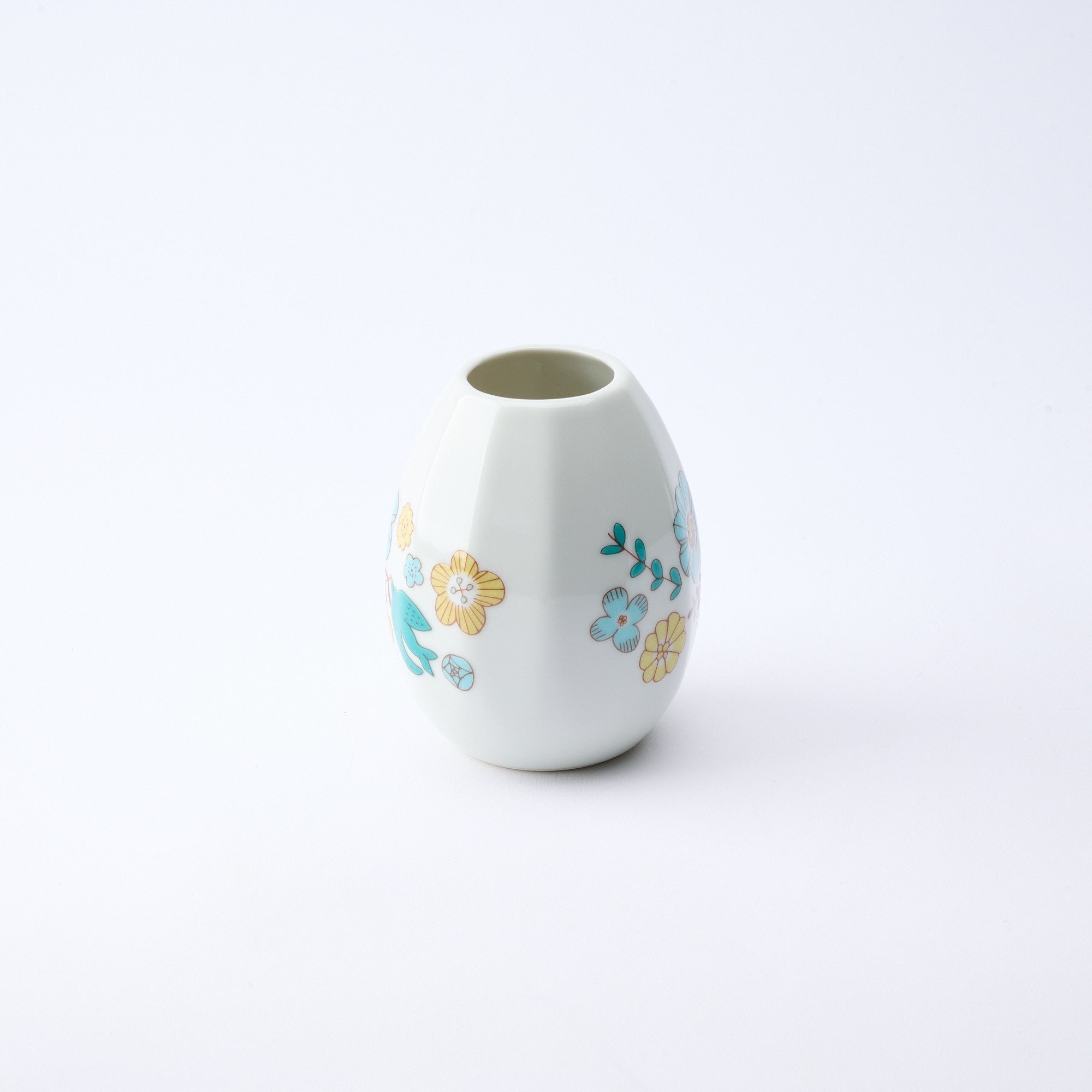 Bird and Blooms Single Flower Vase