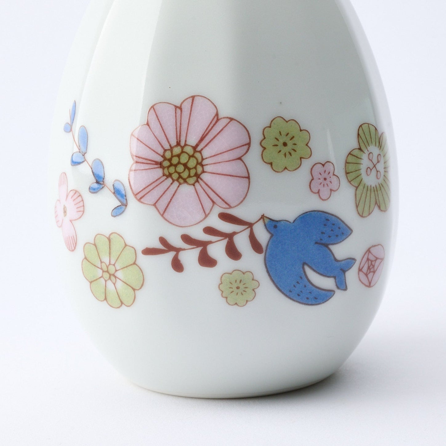 Bird and Blooms Single Flower Vase