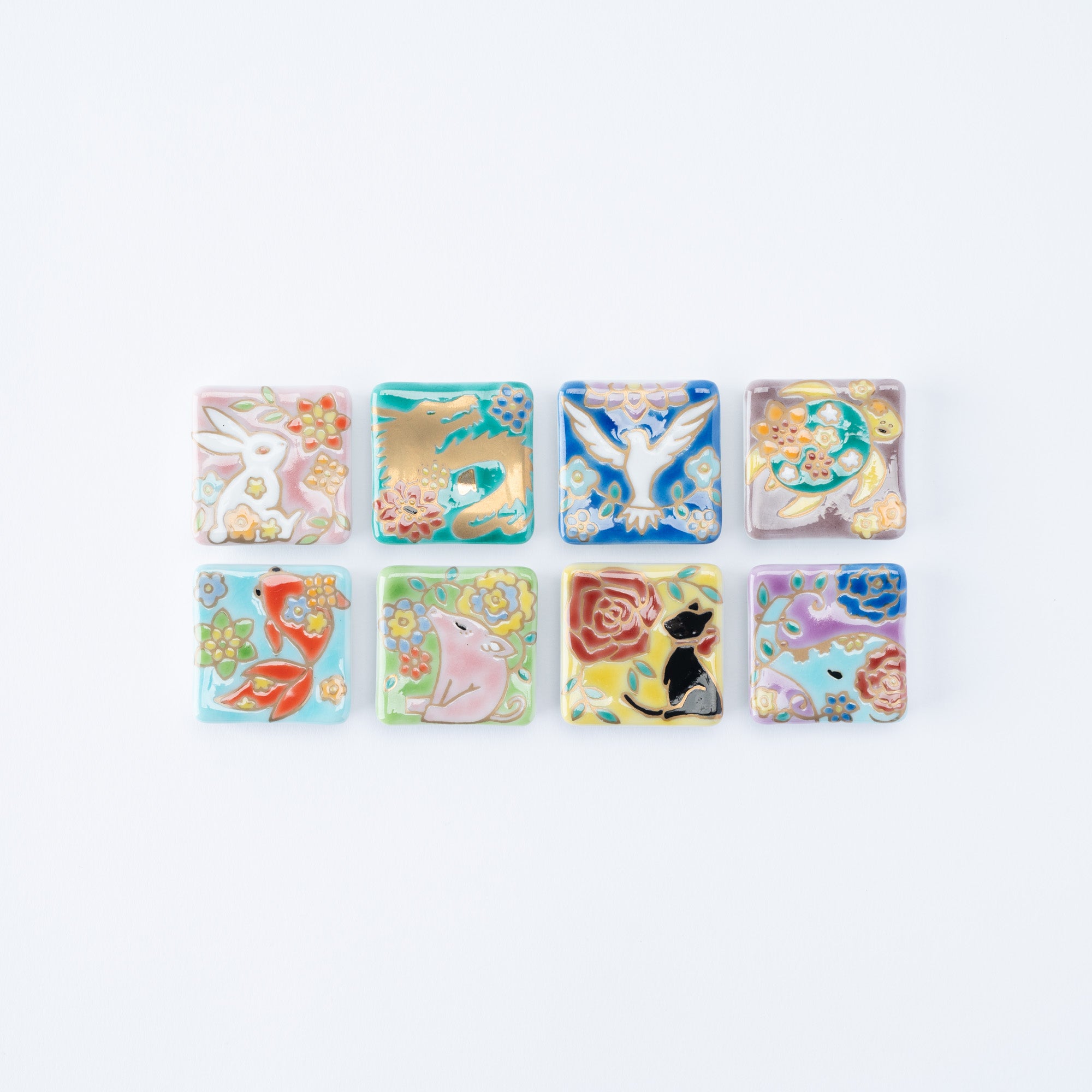 花きらり 四角箸置 - JAPAN KUTANI SHOP