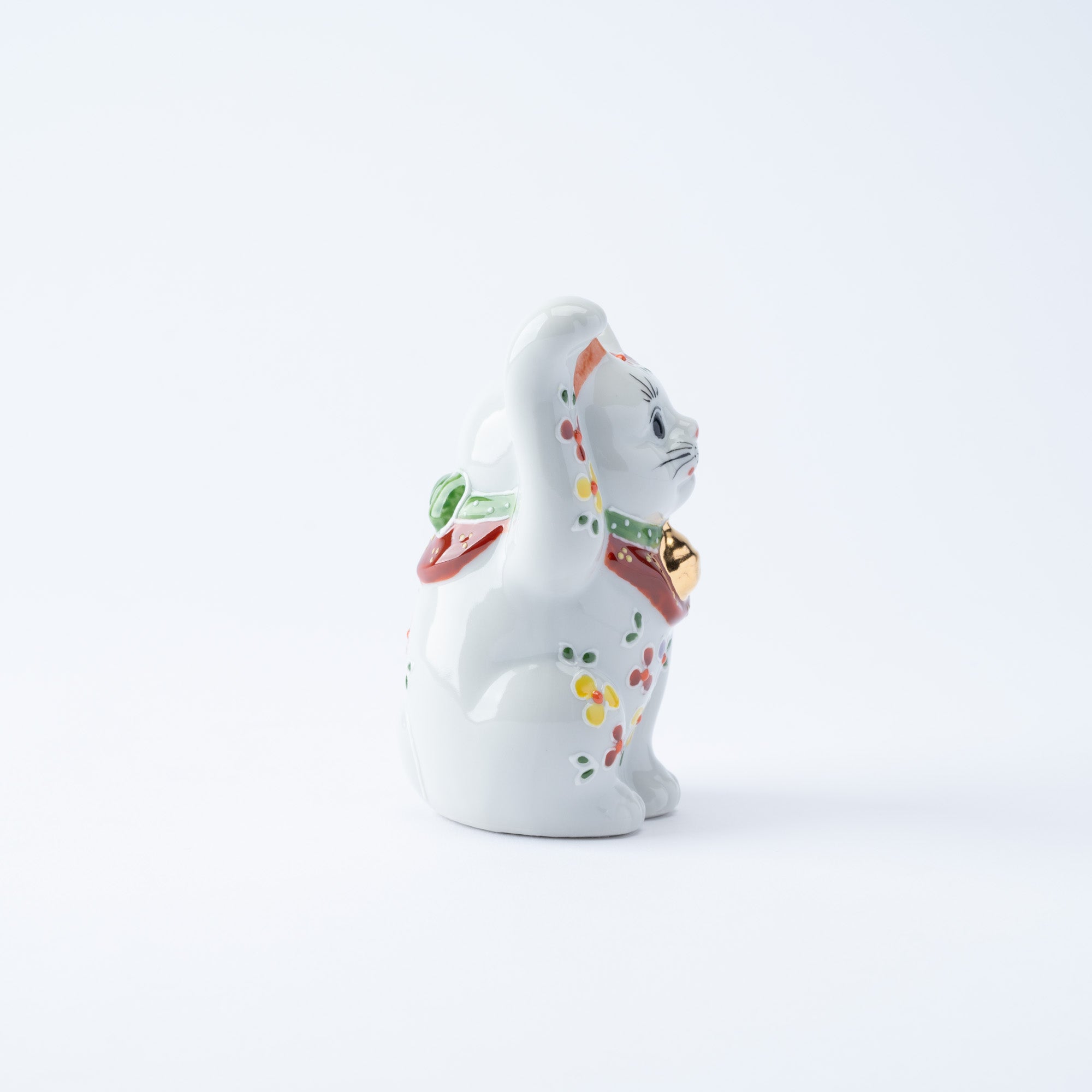4号招き猫 小花 - JAPAN KUTANI SHOP
