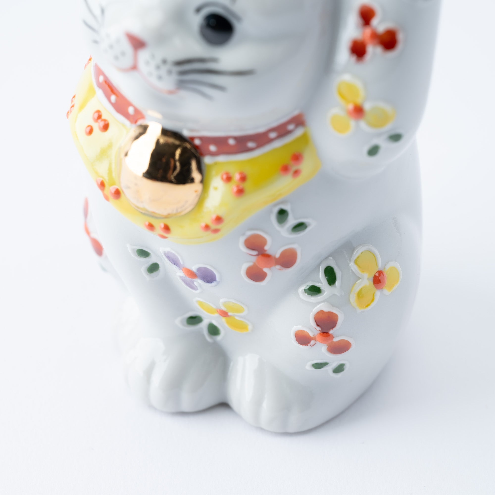 3.3号招き猫 3.3号招き猫 小花 - JAPAN KUTANI SHOP