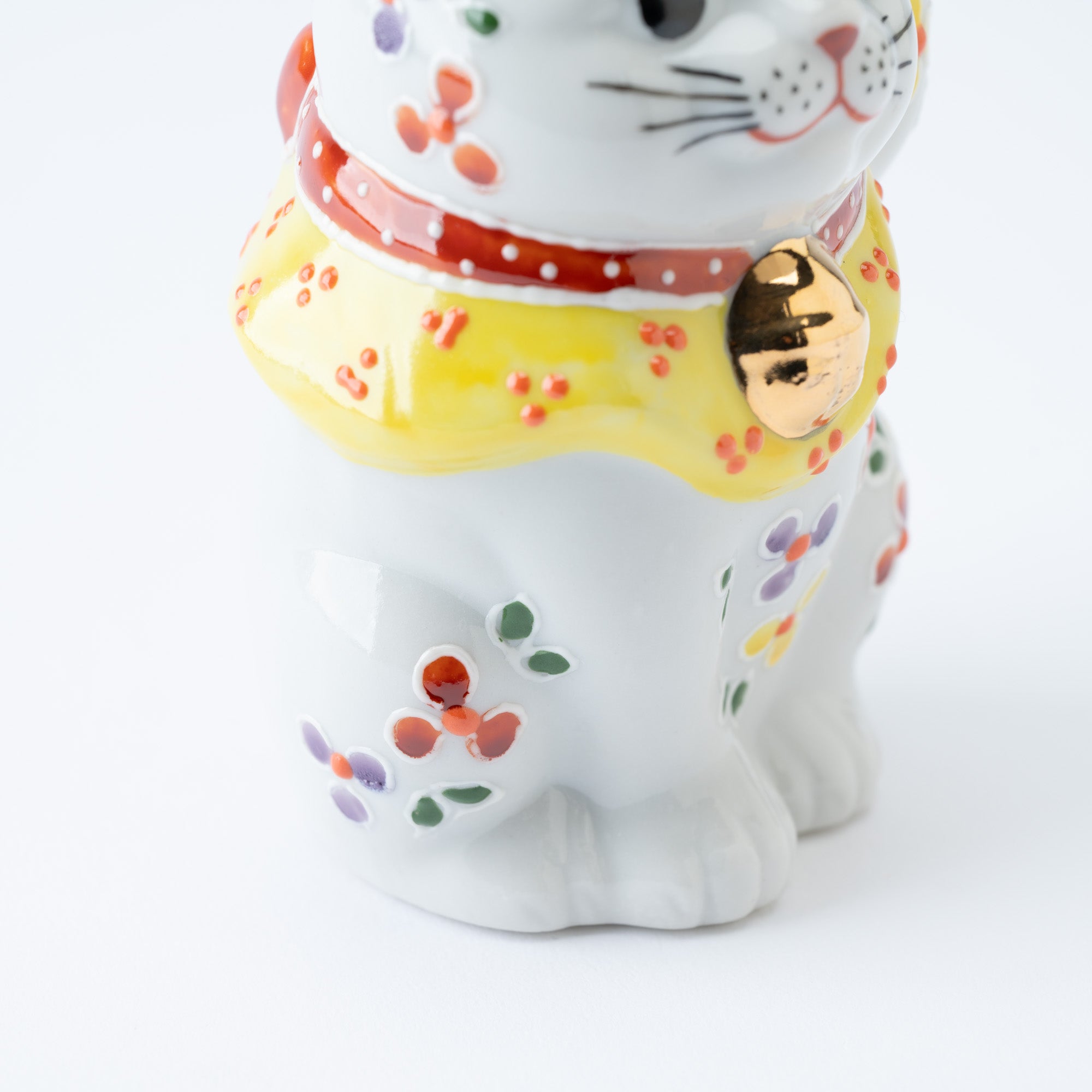3.3号招き猫 3.3号招き猫 小花 - JAPAN KUTANI SHOP