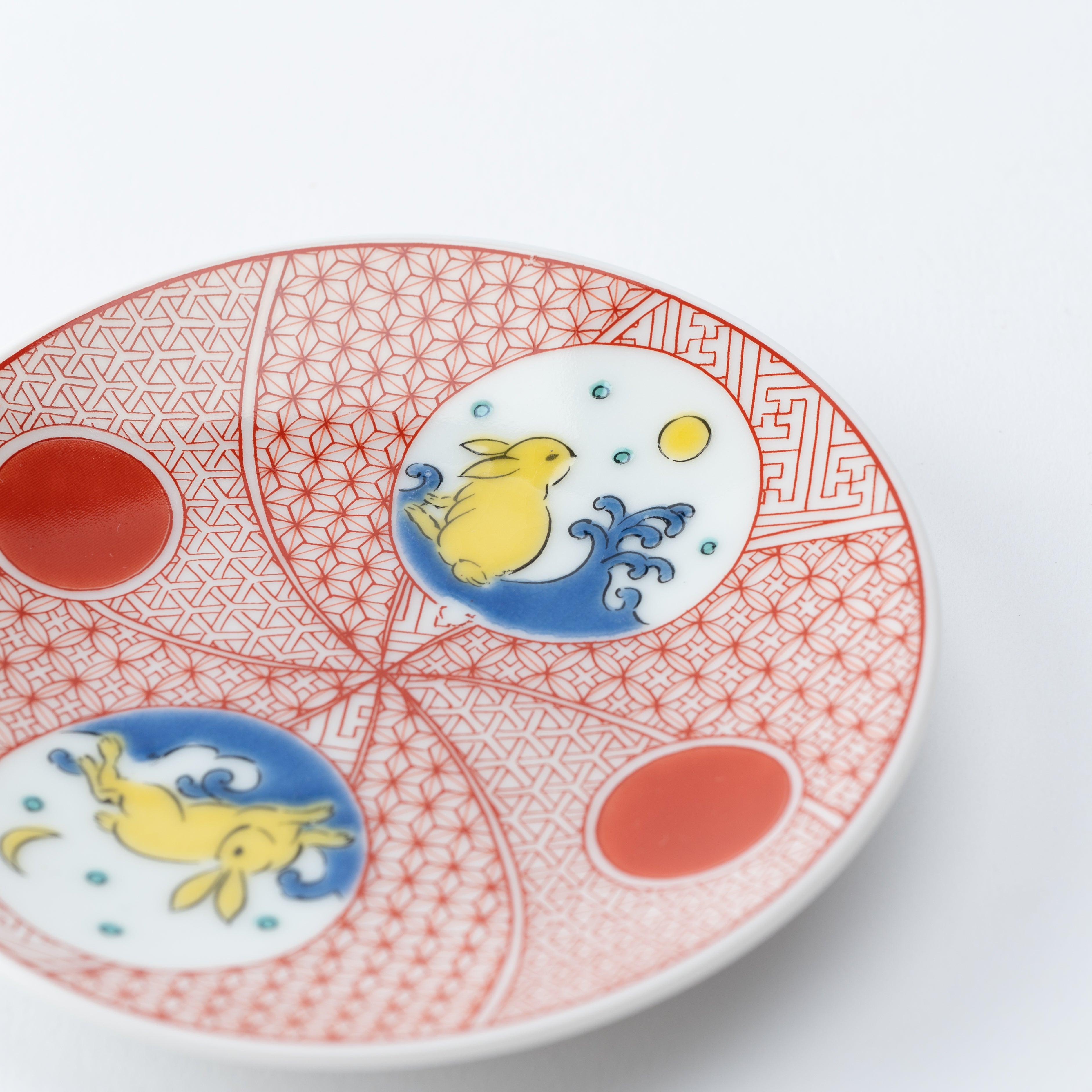 Auspicious Art Sauce Plate - JAPAN KUTANI SHOP