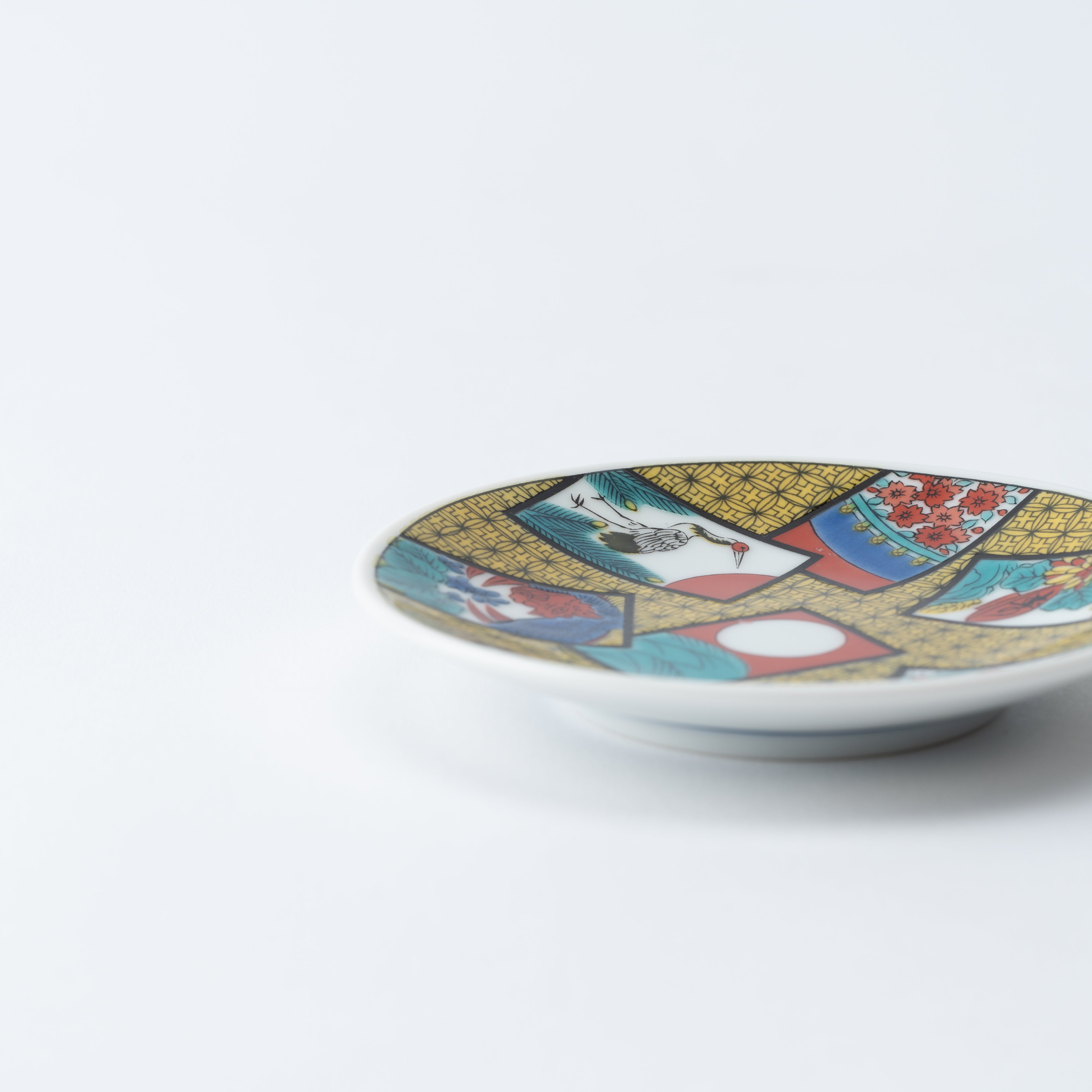Auspicious Art Sauce Plate - JAPAN KUTANI SHOP