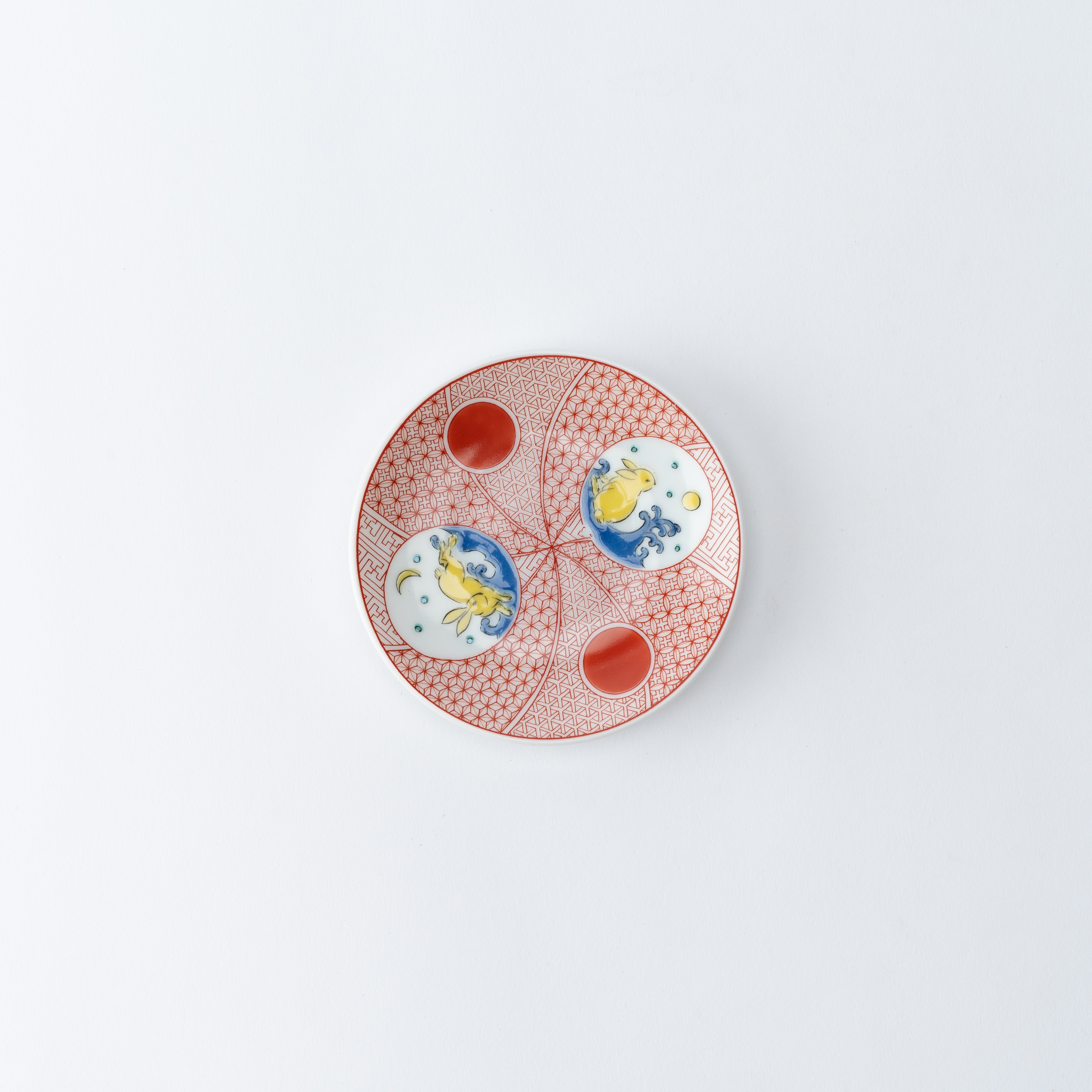 Auspicious Art Sauce Plate - JAPAN KUTANI SHOP