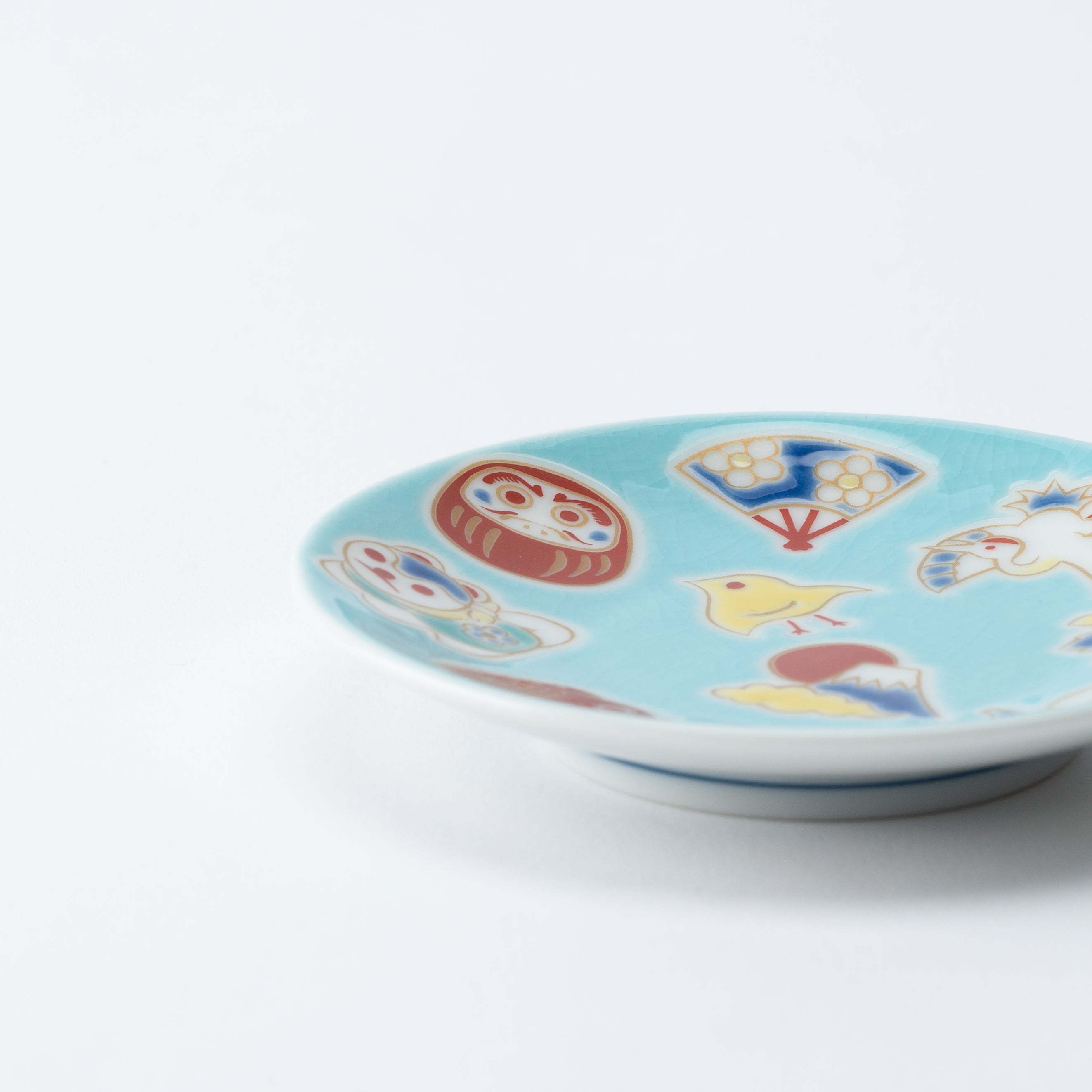 Auspicious Art Sauce Plate - JAPAN KUTANI SHOP