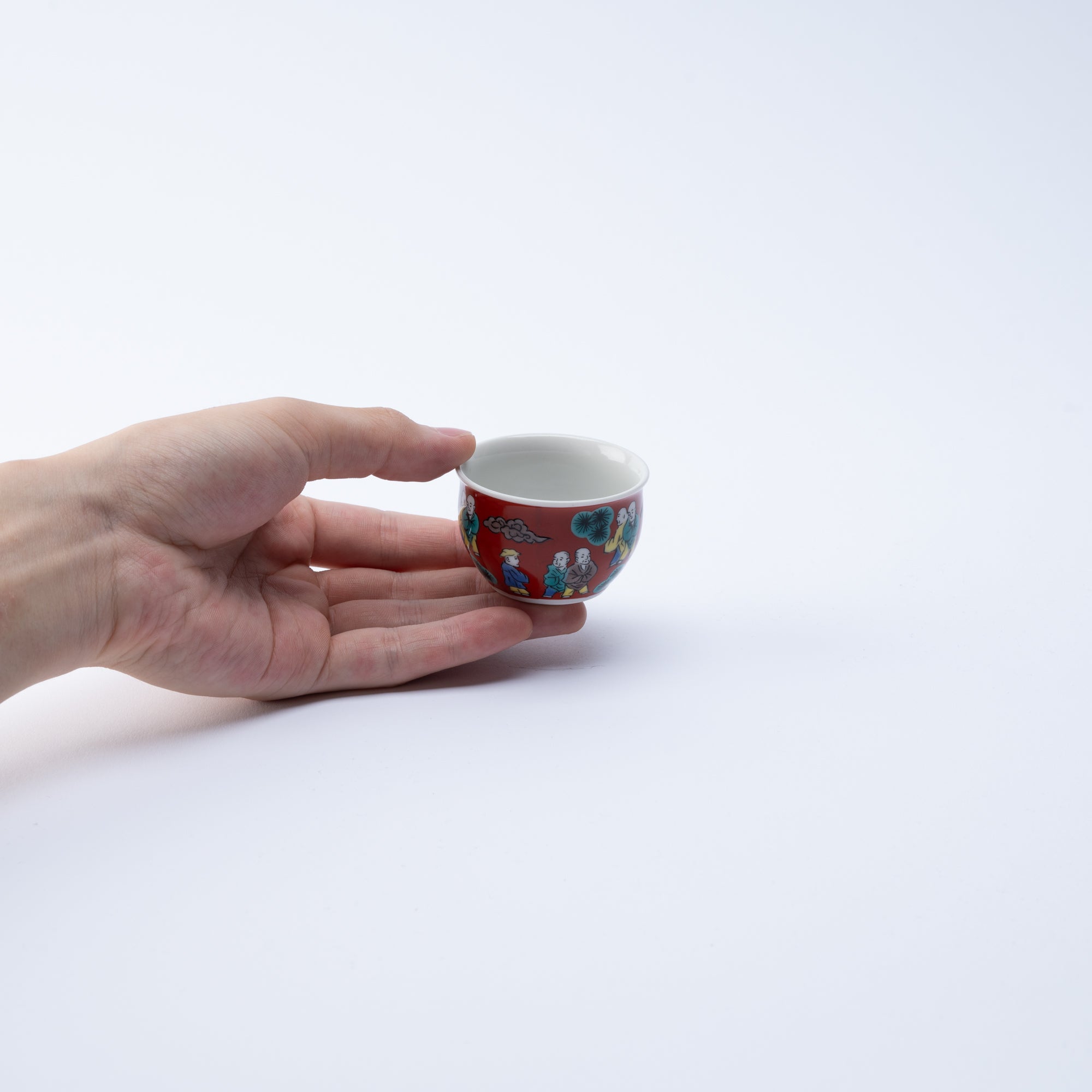 Jidai Kutani Ochoko Sake Cup Set