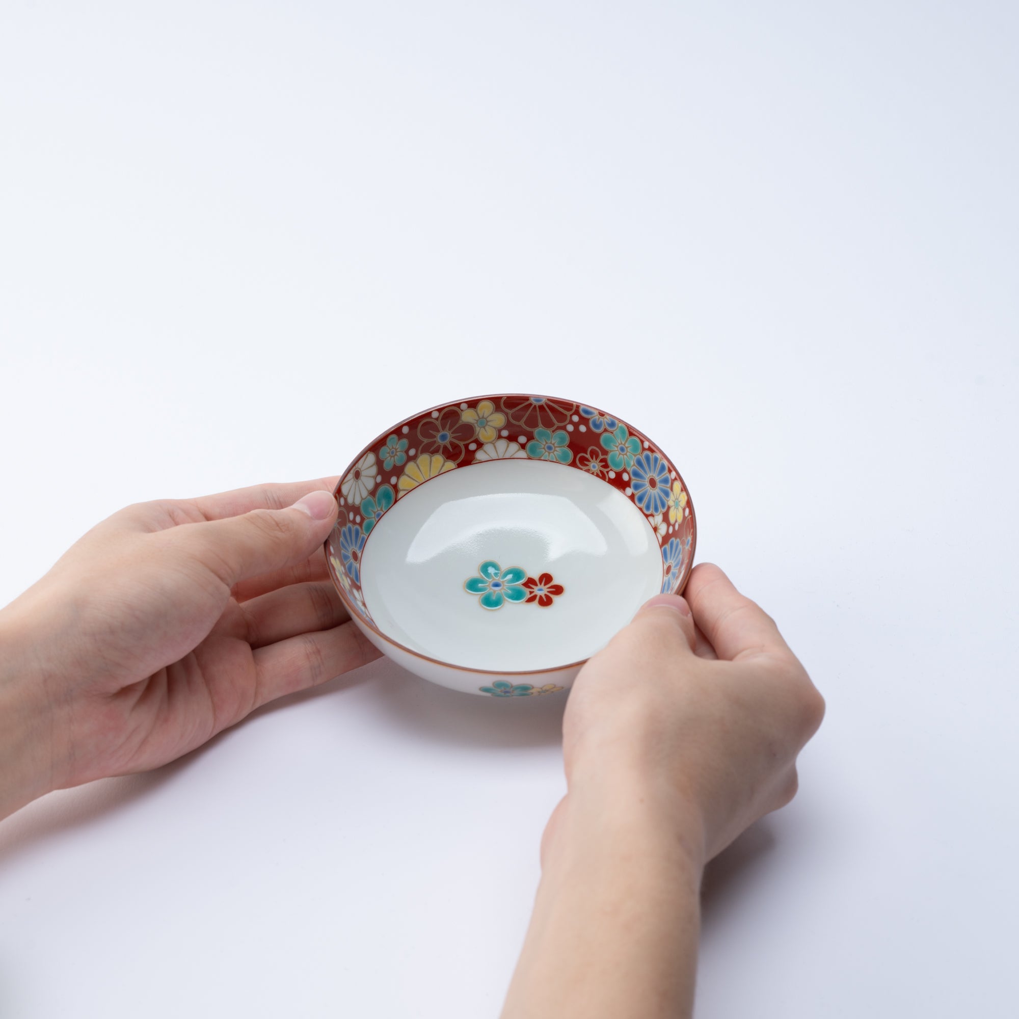 Colorful Rim Kobachi Small Bowl