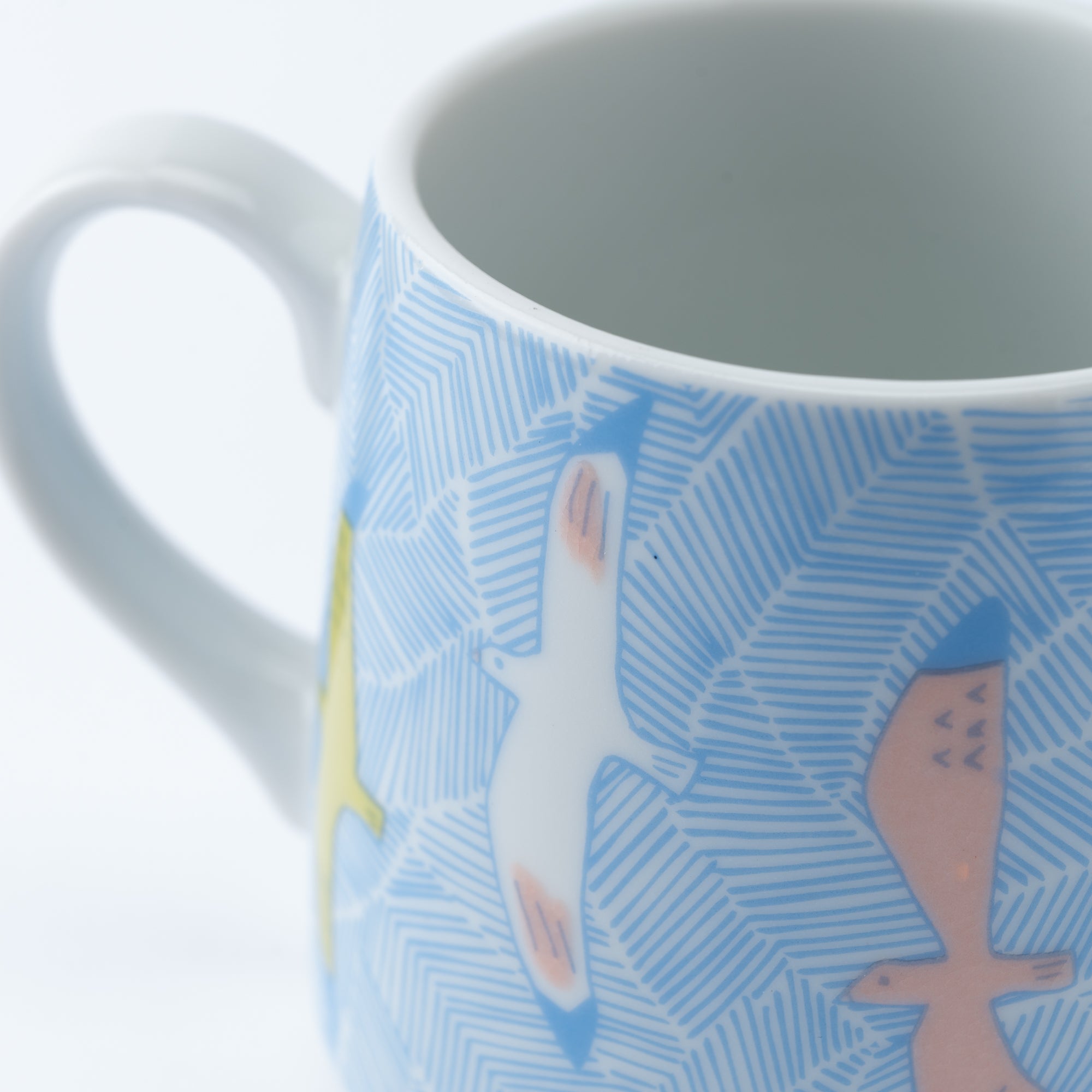 Flying Friends Mug - JAPAN KUTANI SHOP