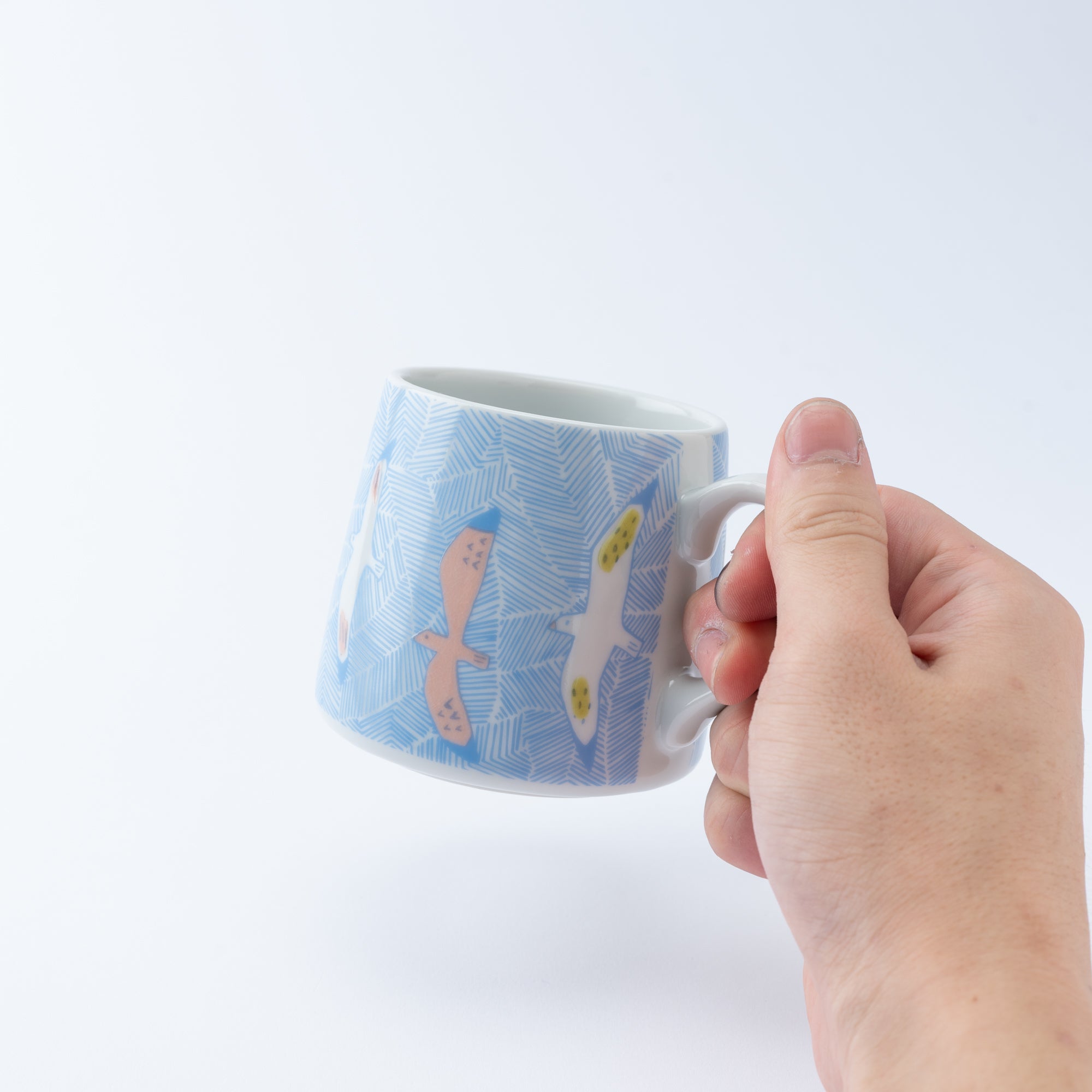 Flying Friends Mug - JAPAN KUTANI SHOP