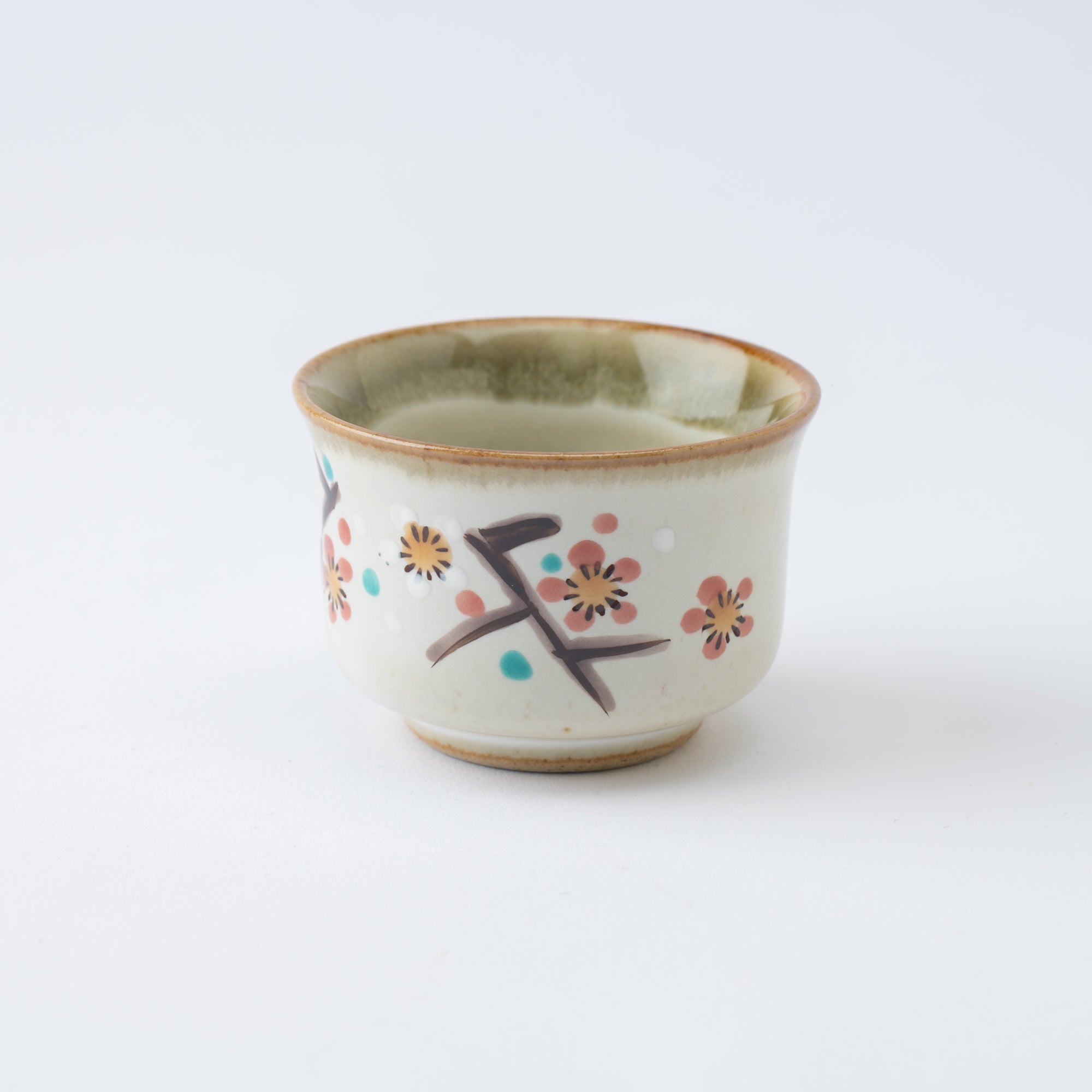 Red and White Plum Blossom Sake Set
