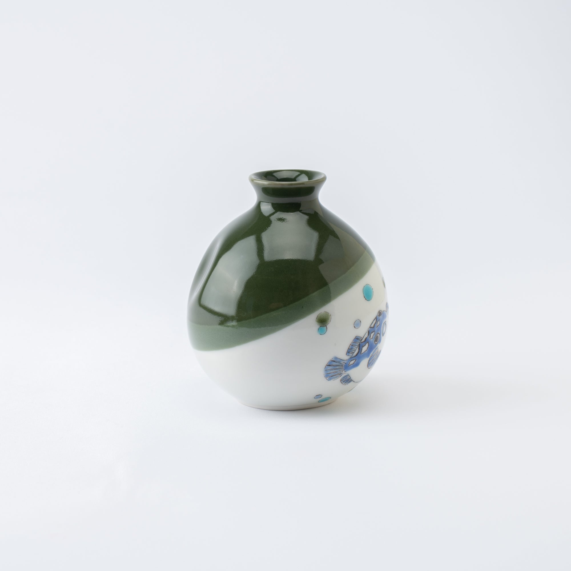 Puffer Fish Sake Set with Tray