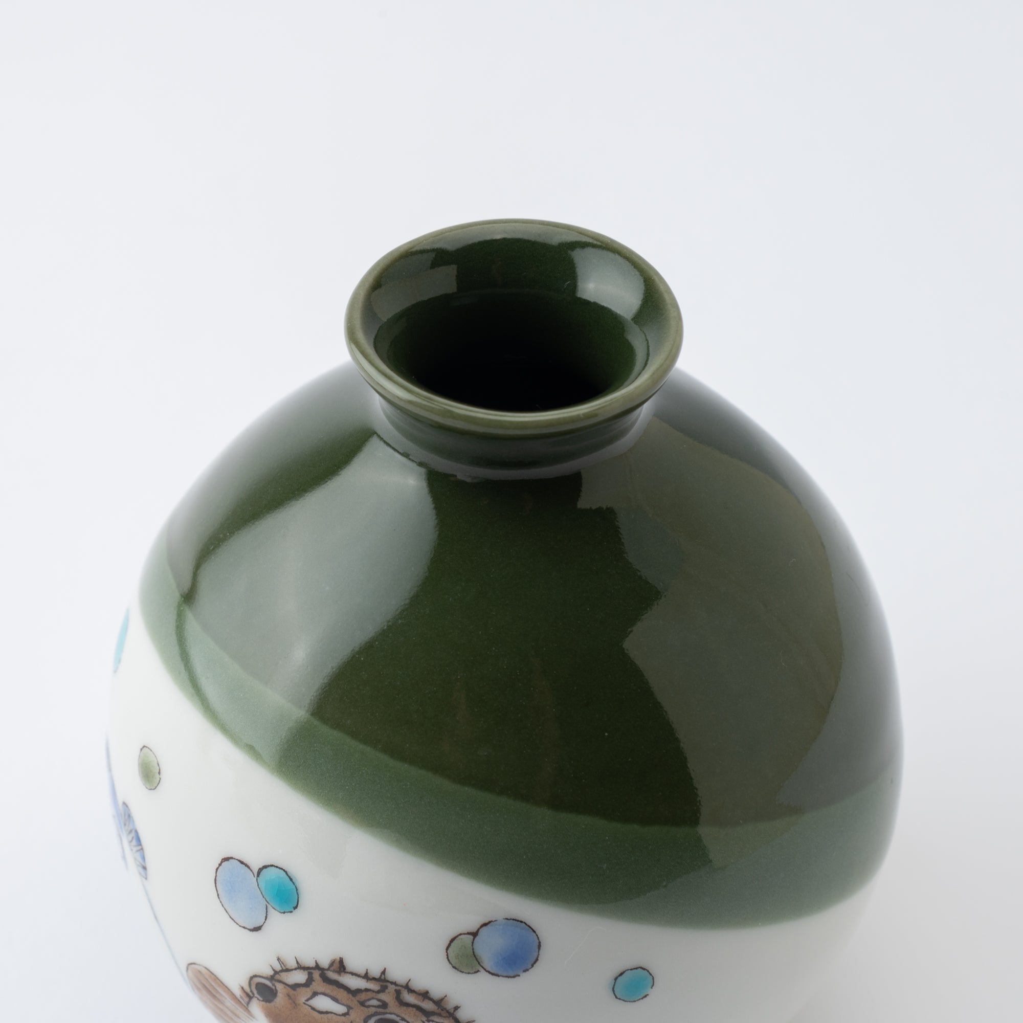 Puffer Fish Sake Set with Tray