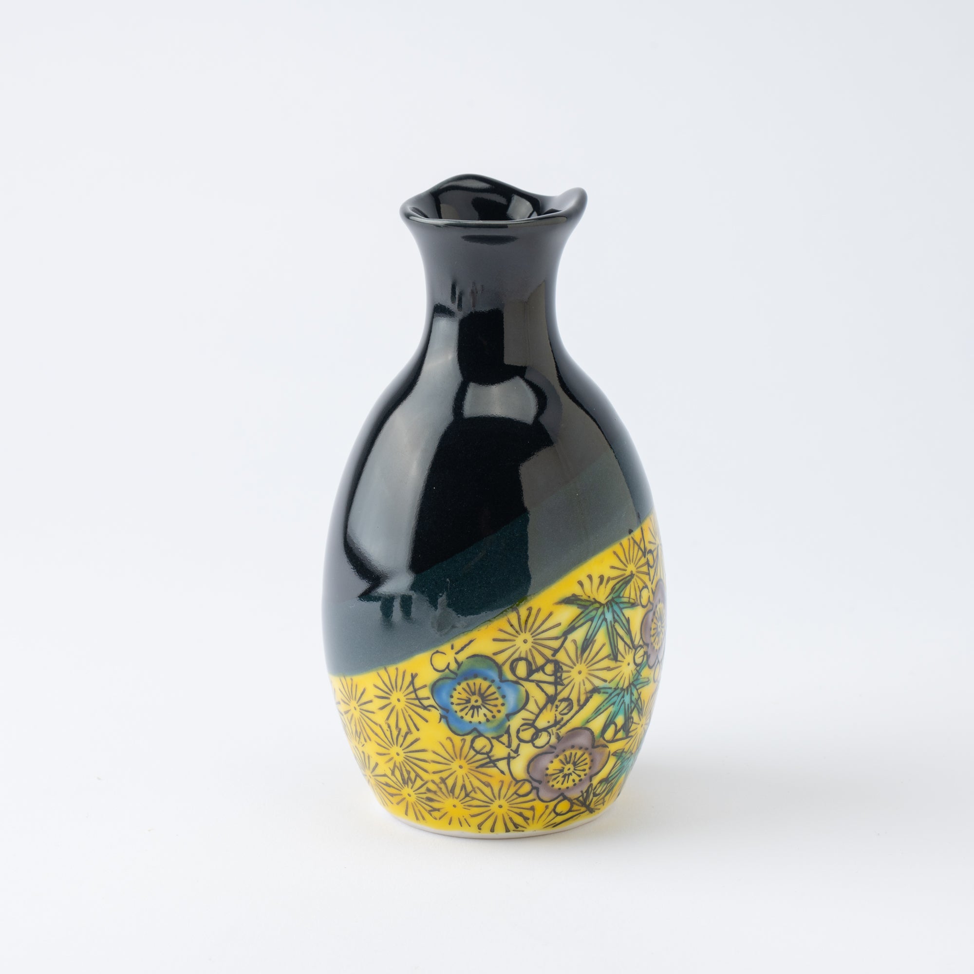 Pine, Bamboo, and Plum Sake Set with Tray