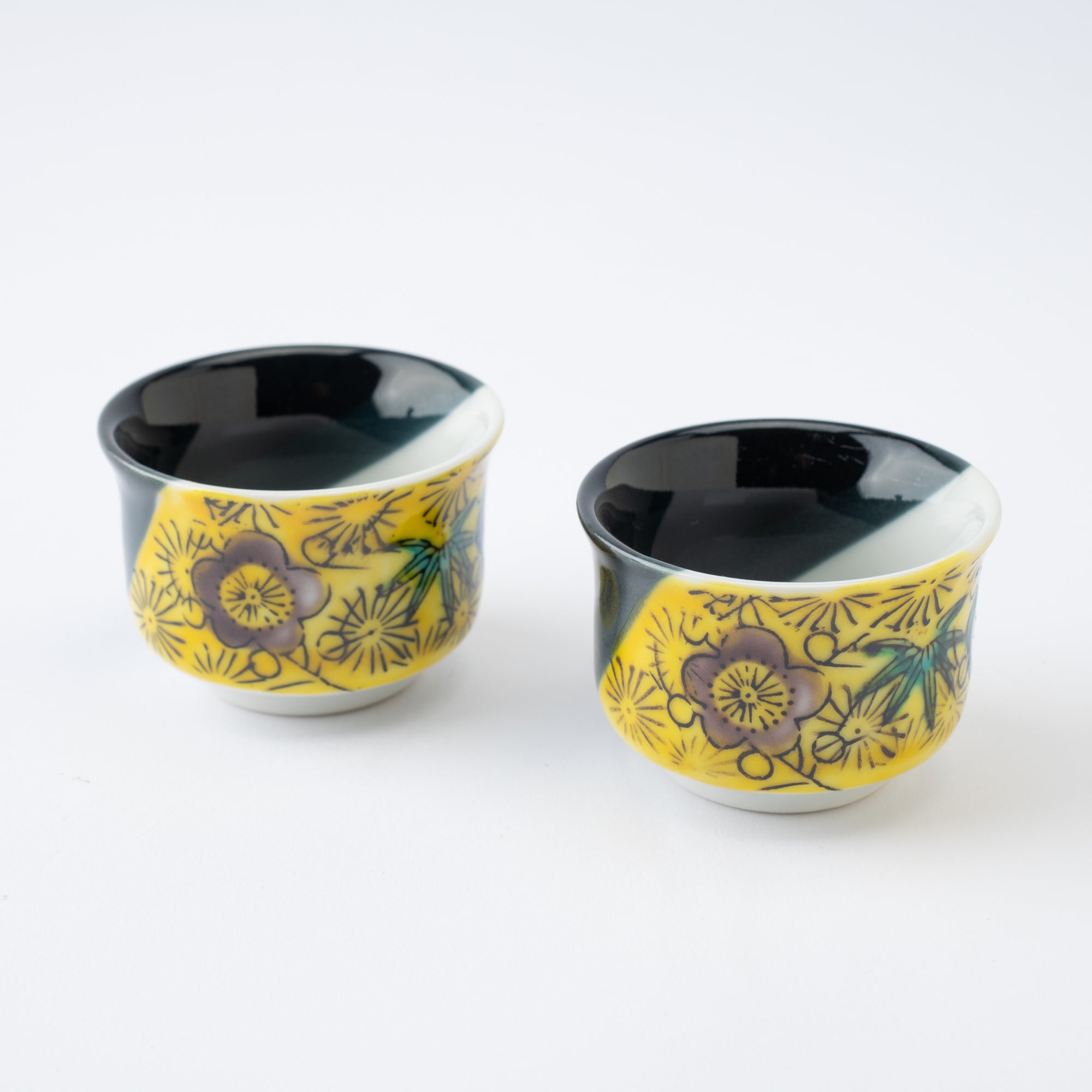 Pine, Bamboo, and Plum Sake Set with Tray