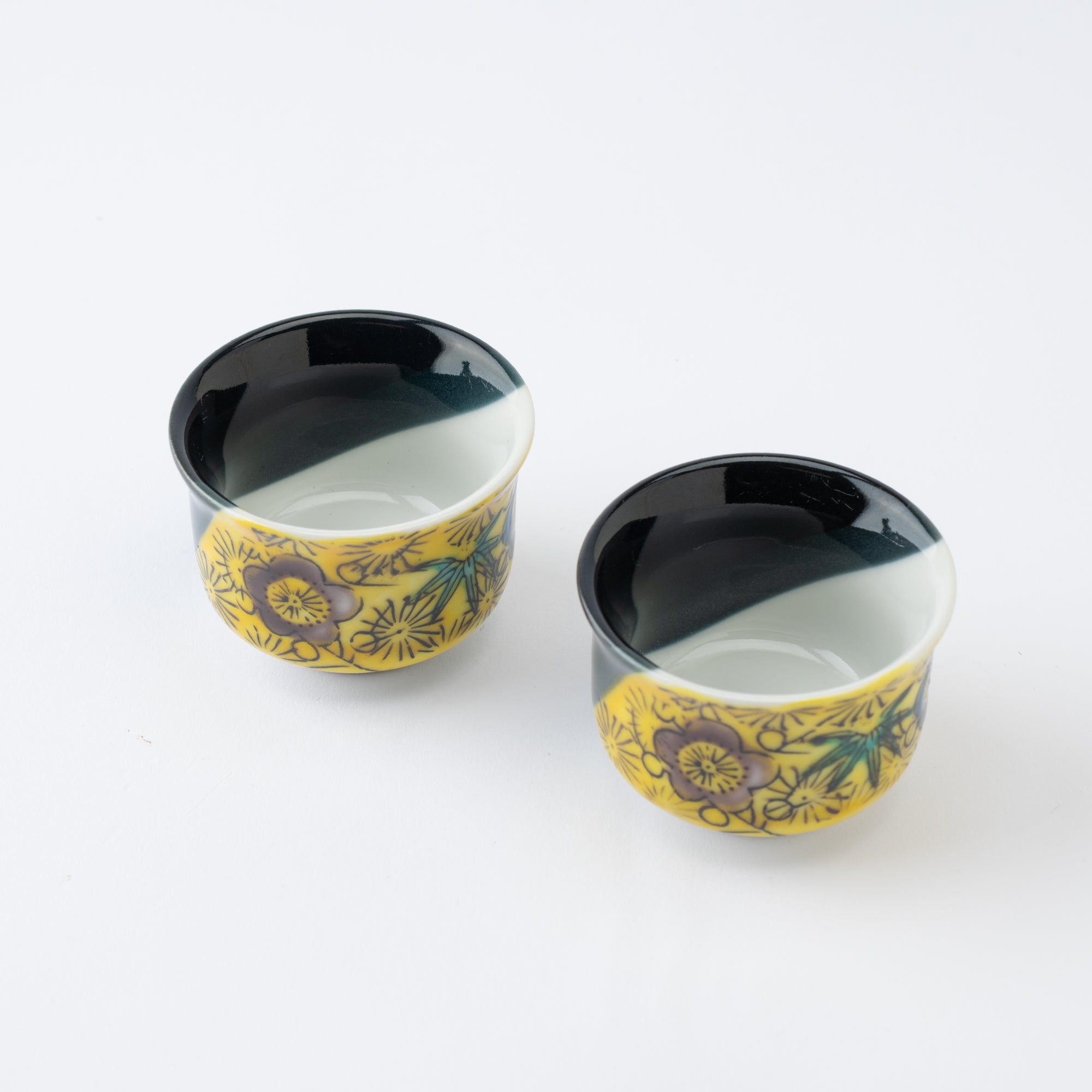 Pine, Bamboo, and Plum Sake Set with Tray