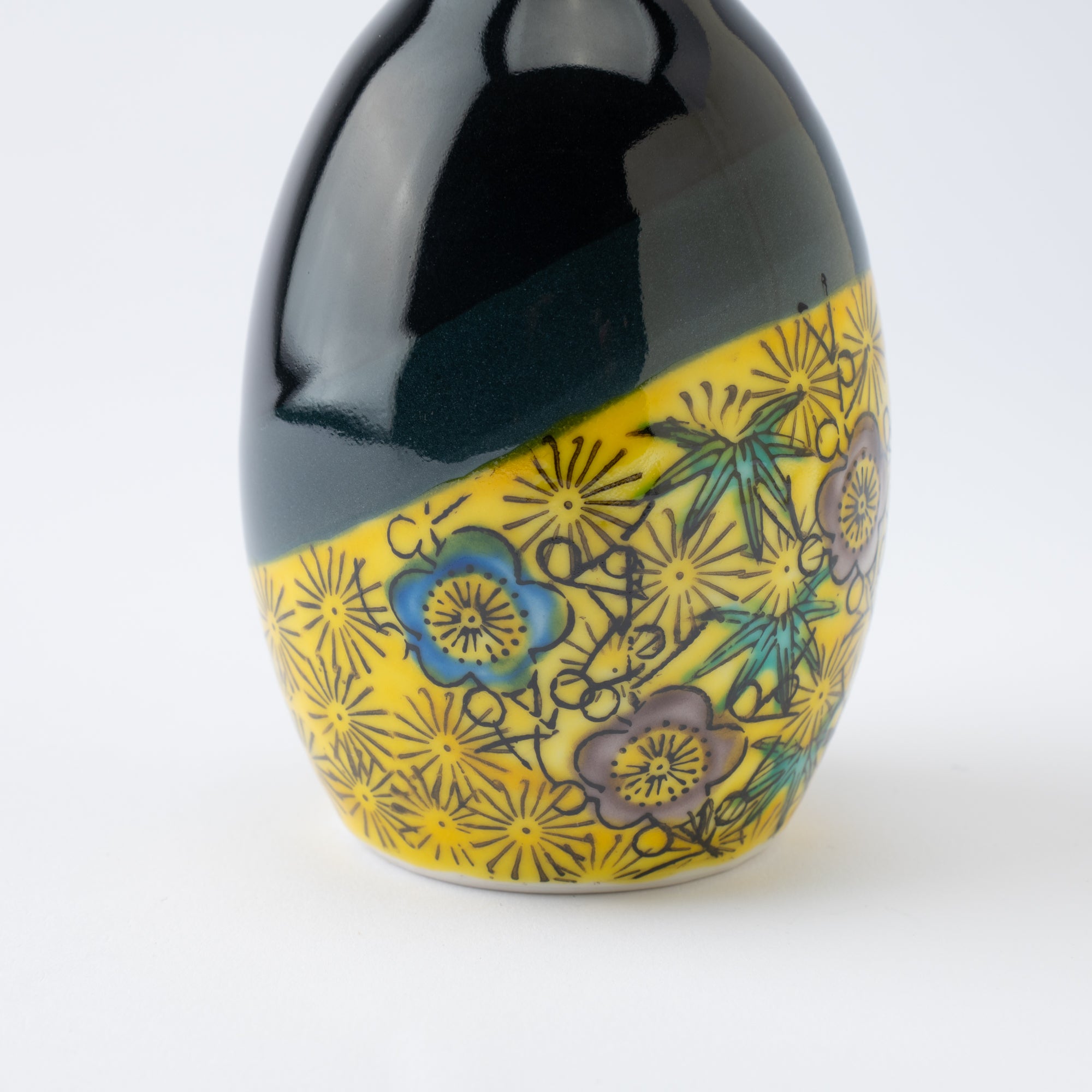 Pine, Bamboo, and Plum Sake Set with Tray