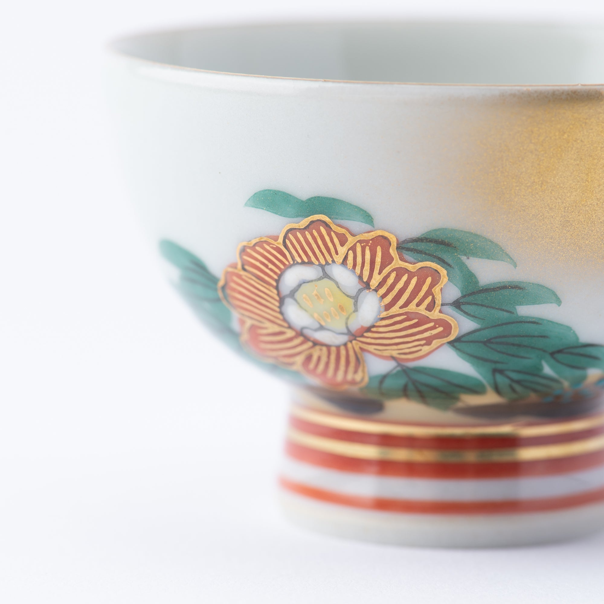 Peacock and Peony Sake Set